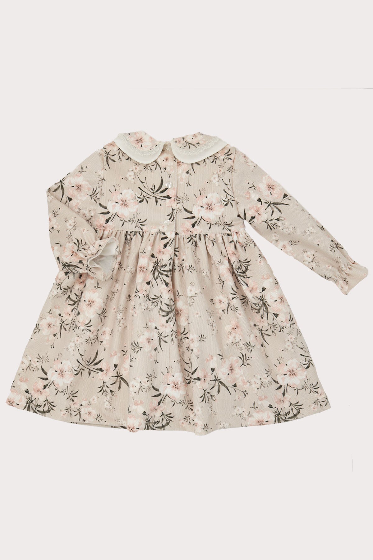 Needlecord Peter Pan Collar Girls Dress (2Y - 8Y)