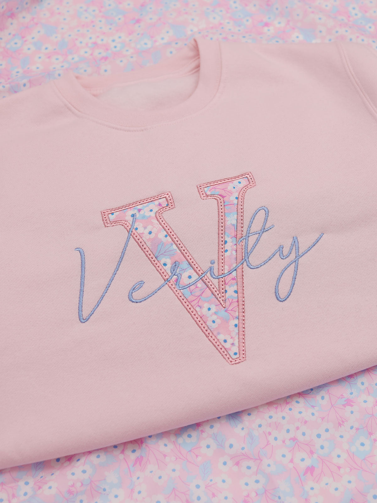 Personalised Initial Sweatshirt - Liberty of London Appliqué