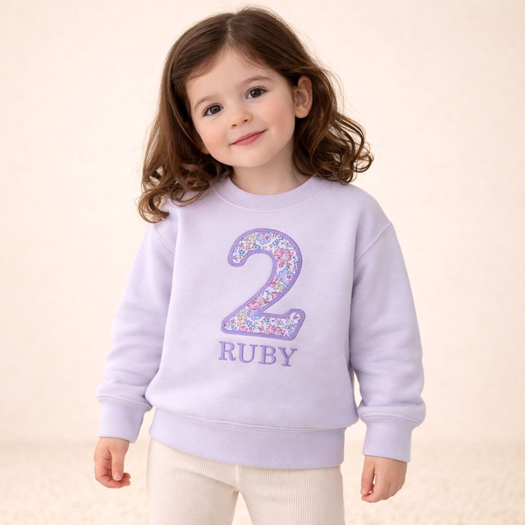 Personalised Embroidered Liberty 2nd Birthday Jumper