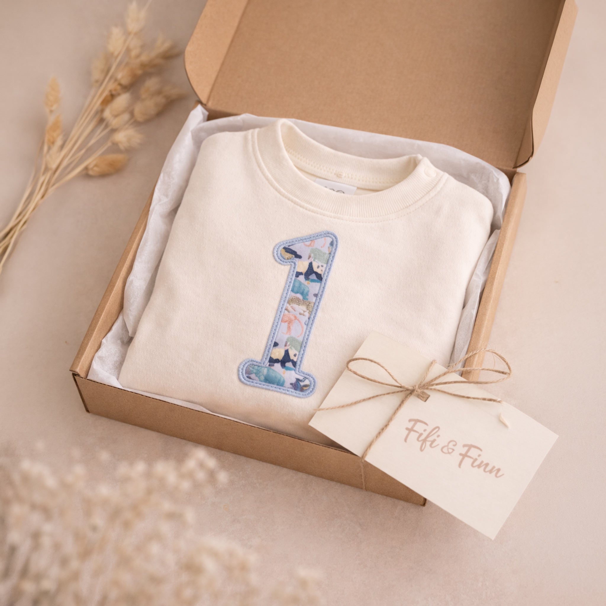 Personalised Liberty First Birthday Jumper – No. 1