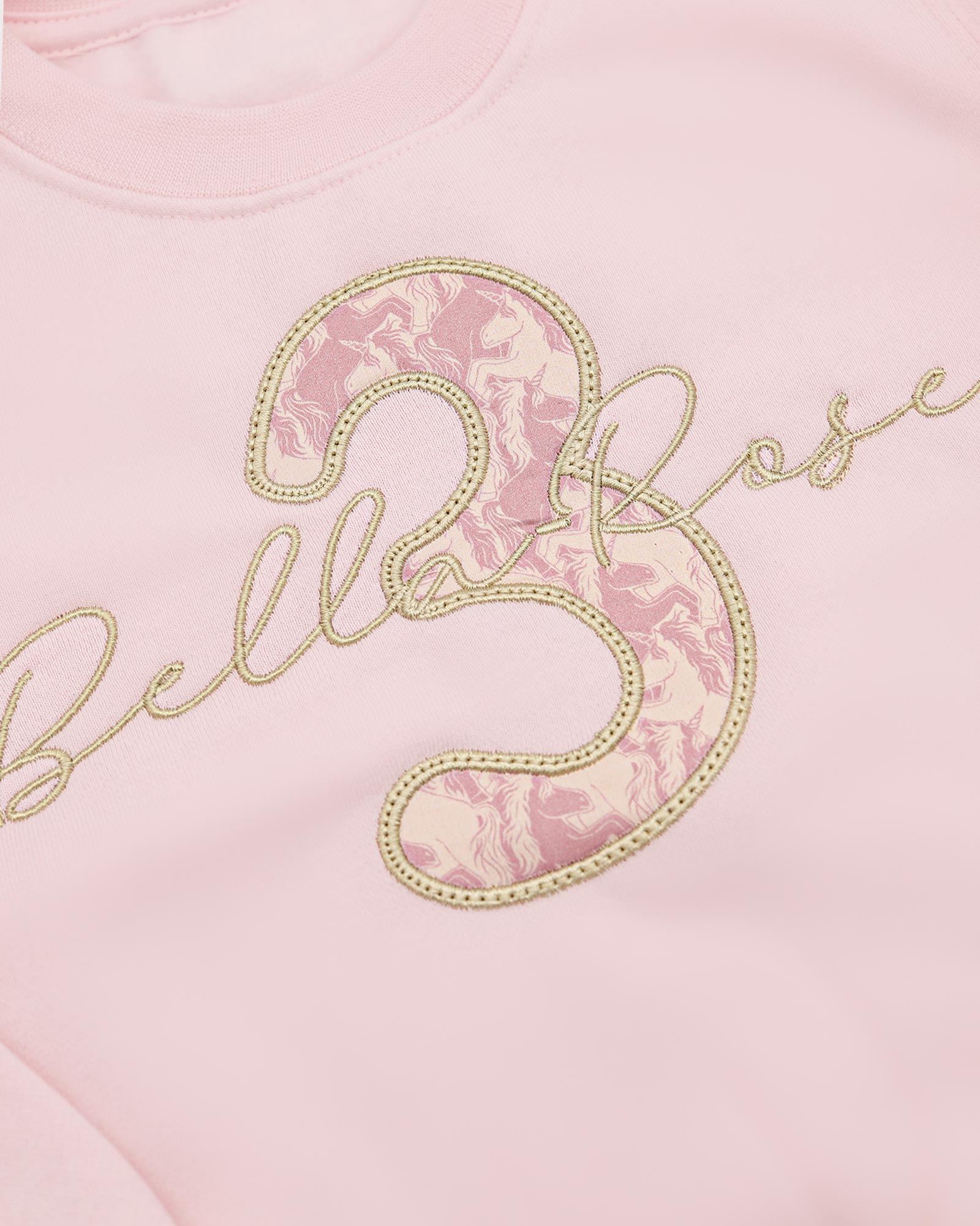 Personalised Third Birthday Sweatshirt - Liberty of London Appliqué