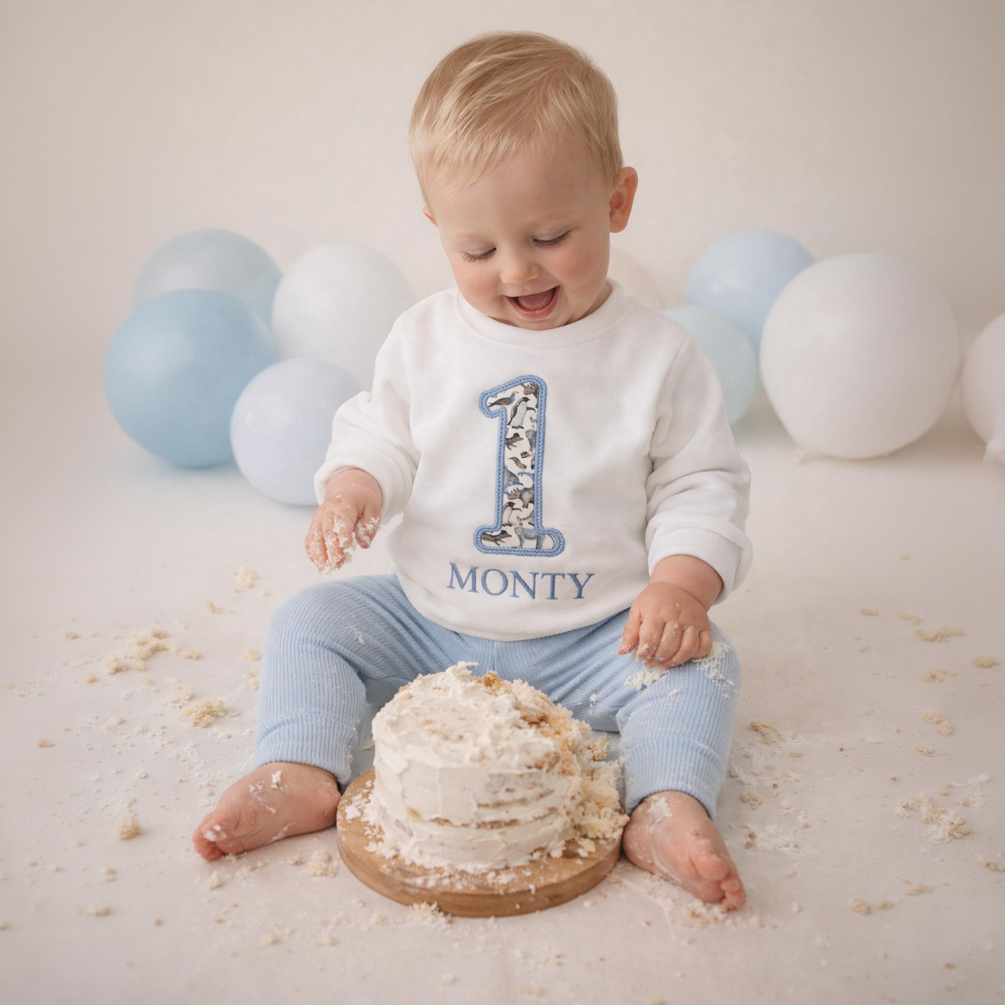 Personalised Liberty 1st Birthday Jumper