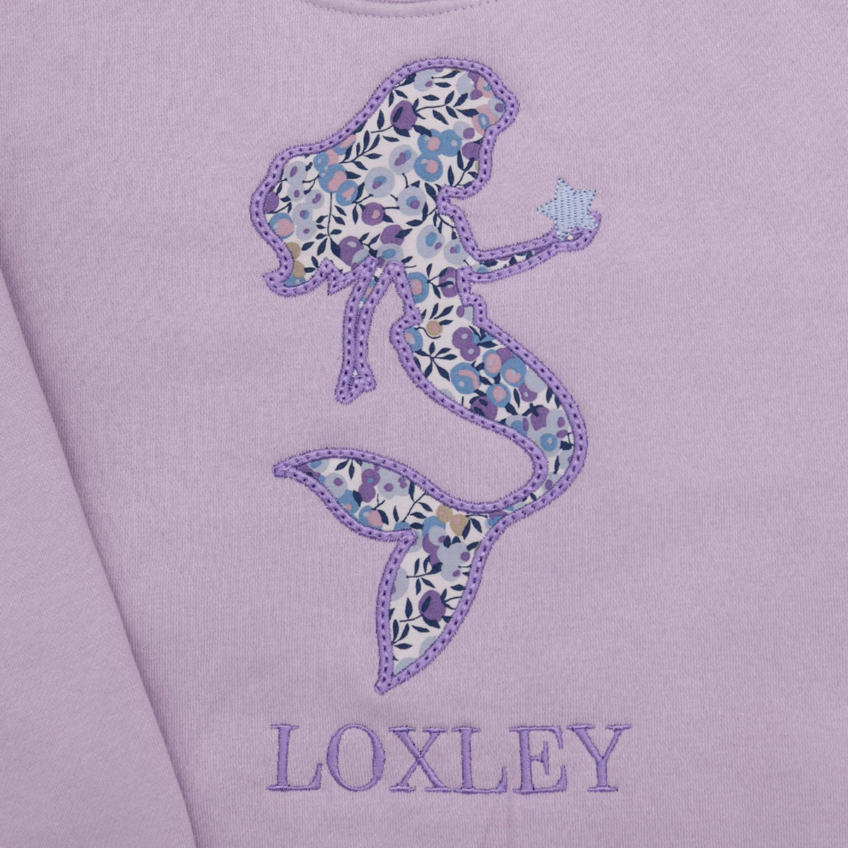 Personalised Mermaid Jumper – Liberty Fabric Appliqué