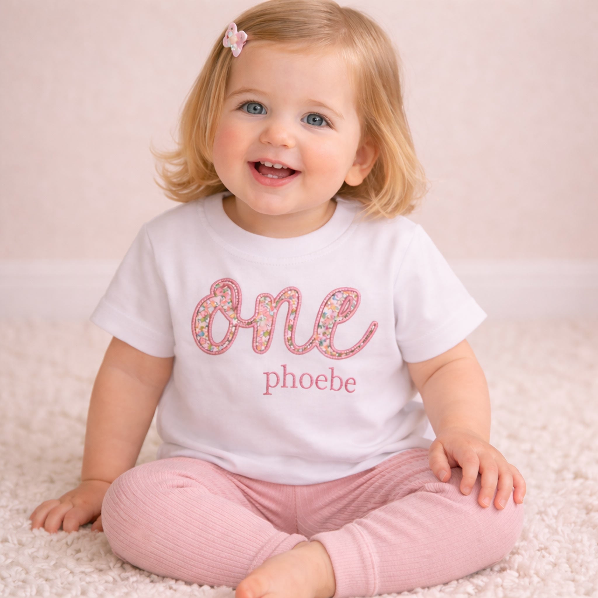Personalised Liberty ONE First Birthday T-Shirt – Name
