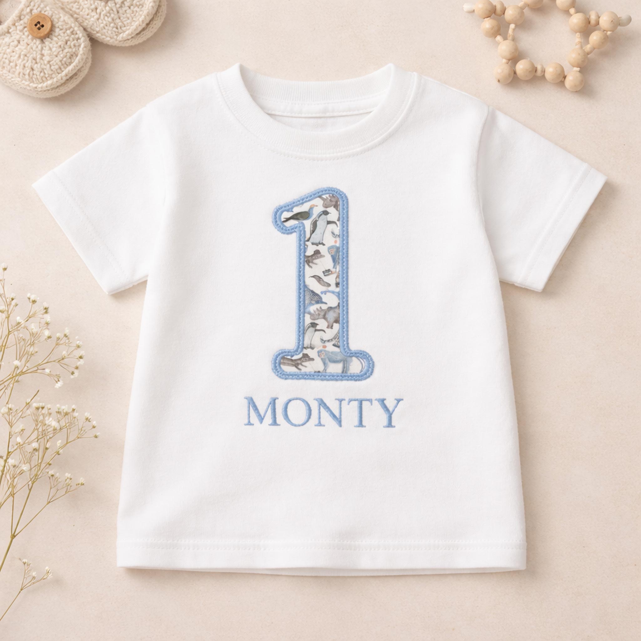 Personalised Liberty 1st Birthday Tshirt
