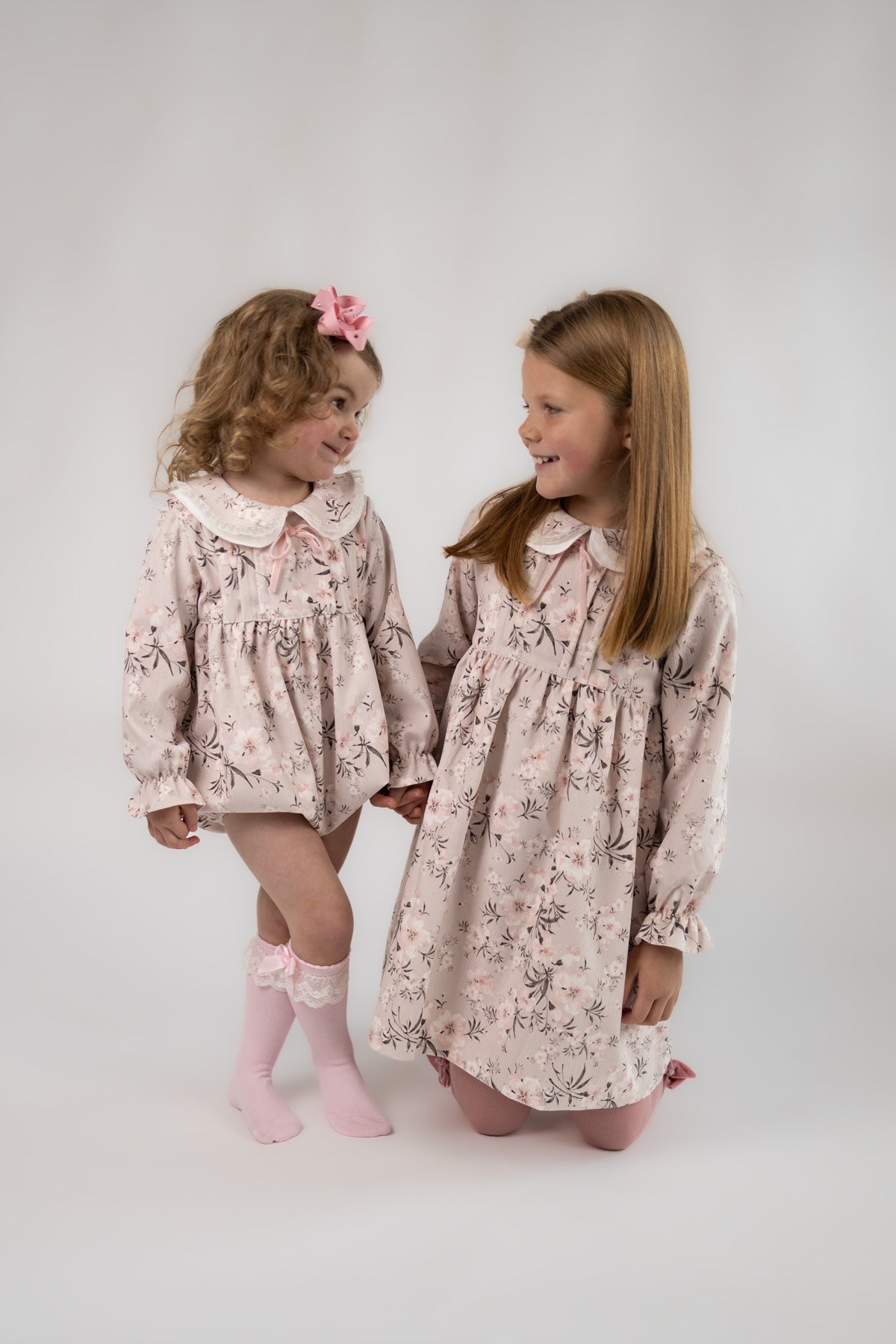 Needlecord Peter Pan Collar Girls Dress (2Y - 8Y)