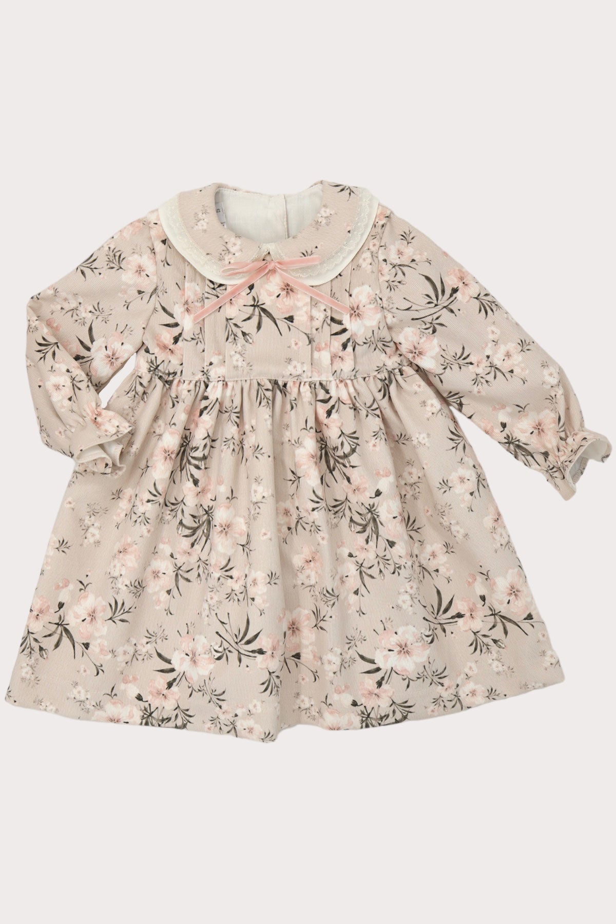 Needlecord Peter Pan Collar Girls Dress (2Y - 8Y)
