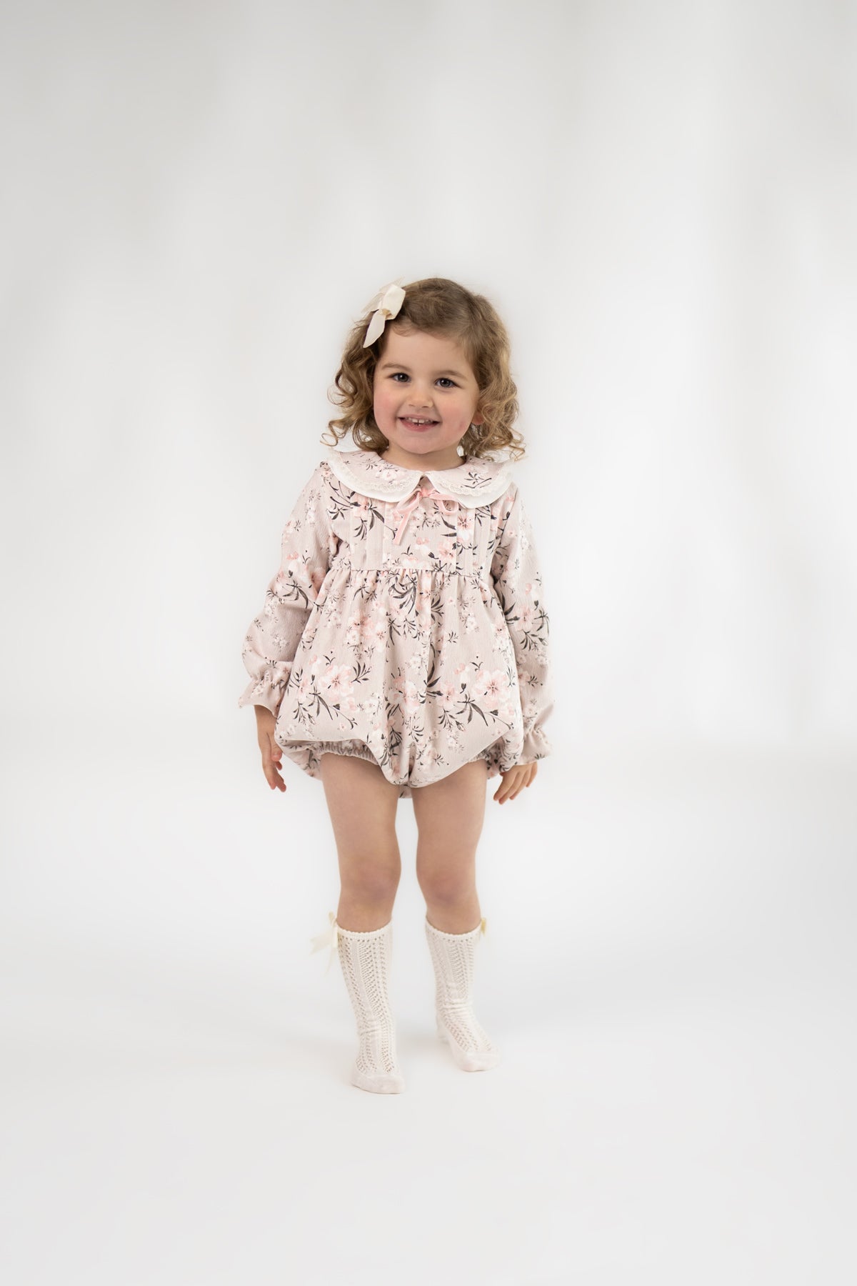 Needlecord Peter Pan Collar Romper (3M - 4Y)