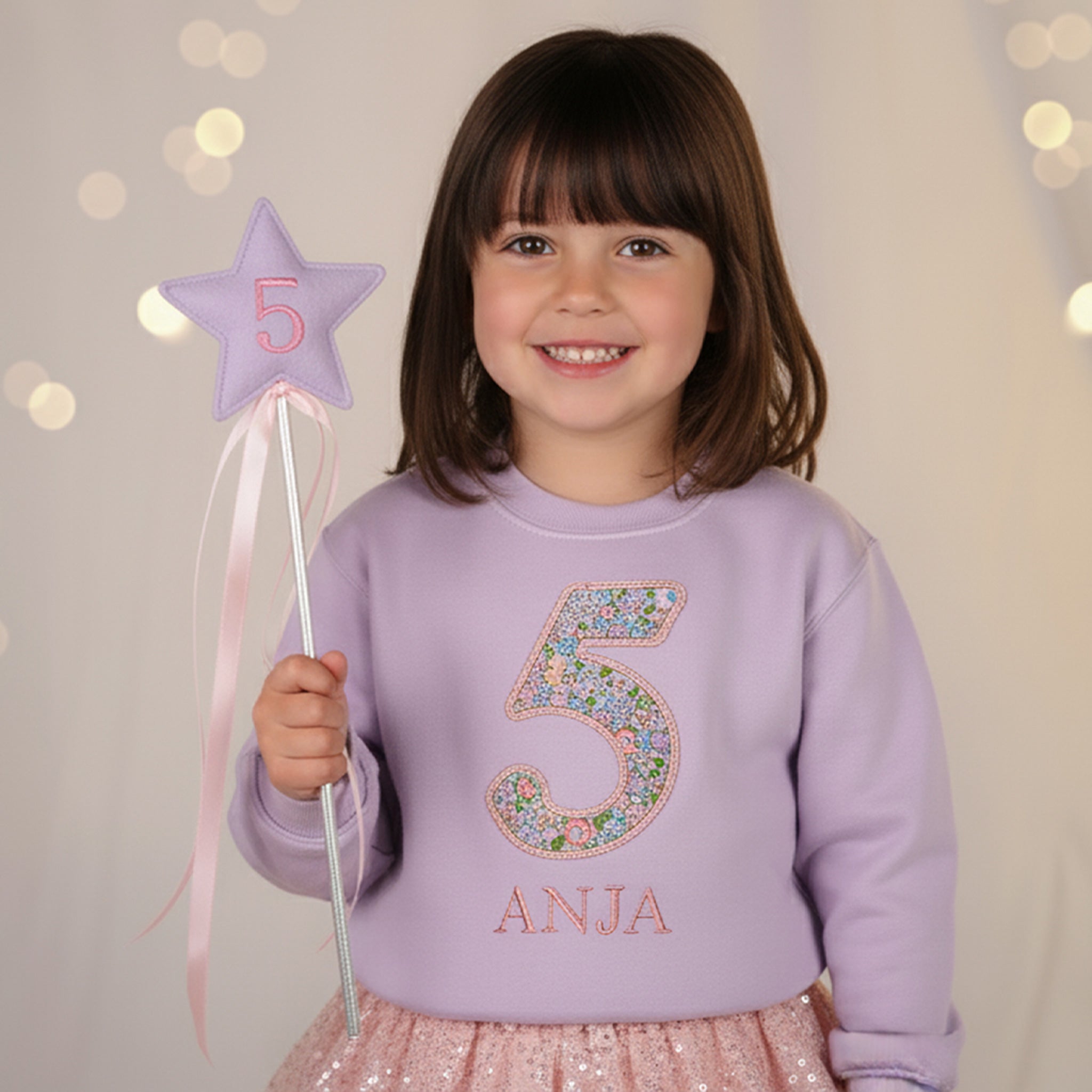 Personalised Birthday Number Sweatshirt | Liberty of London Appliqué
