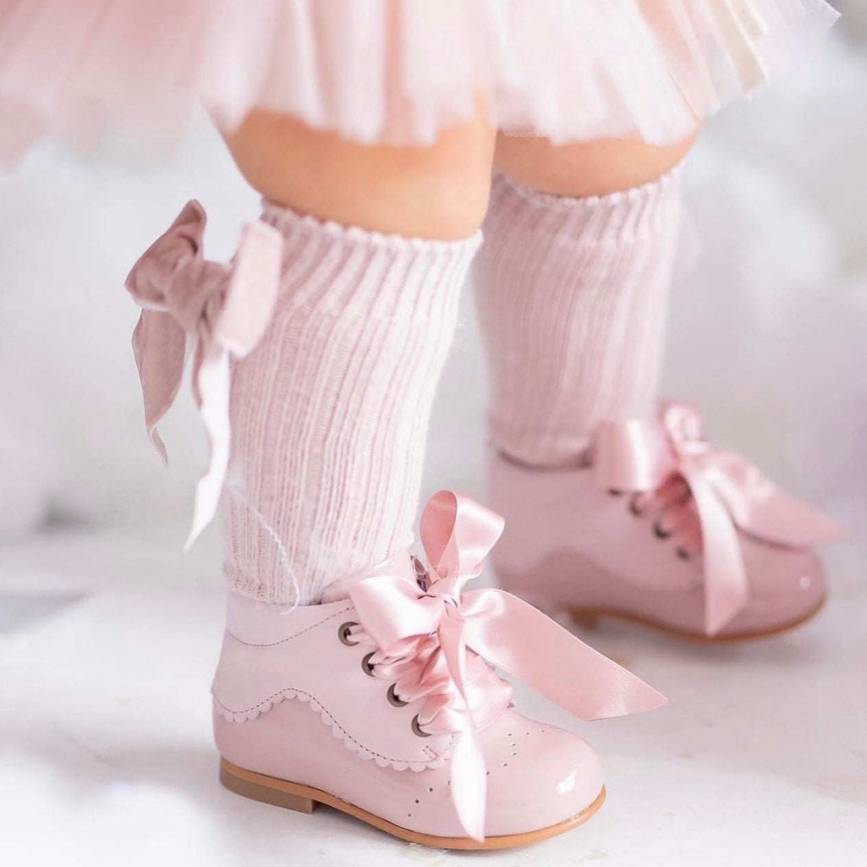Patent Leather Boots - Antique Rose (20)