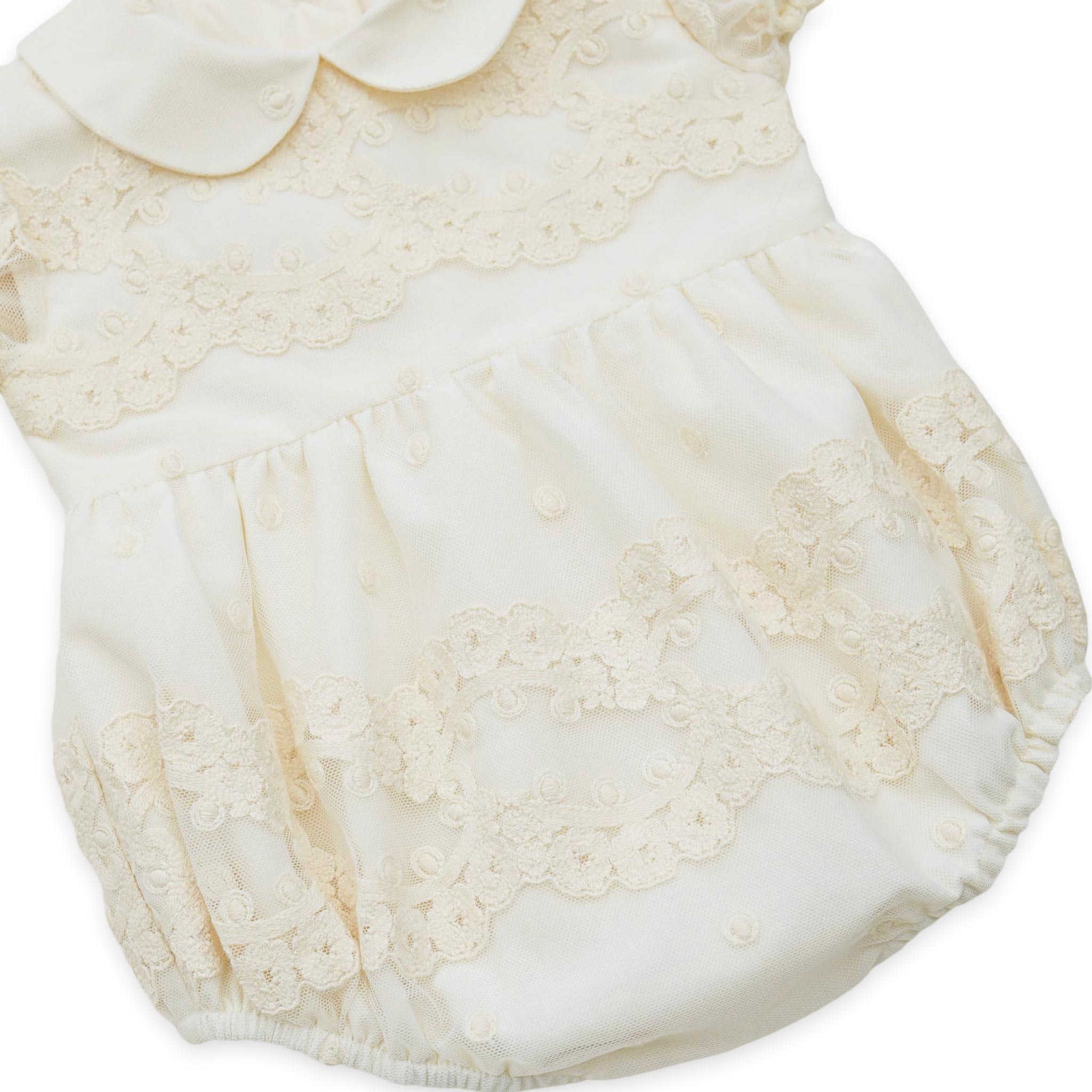 baby girl lace ceremony romper