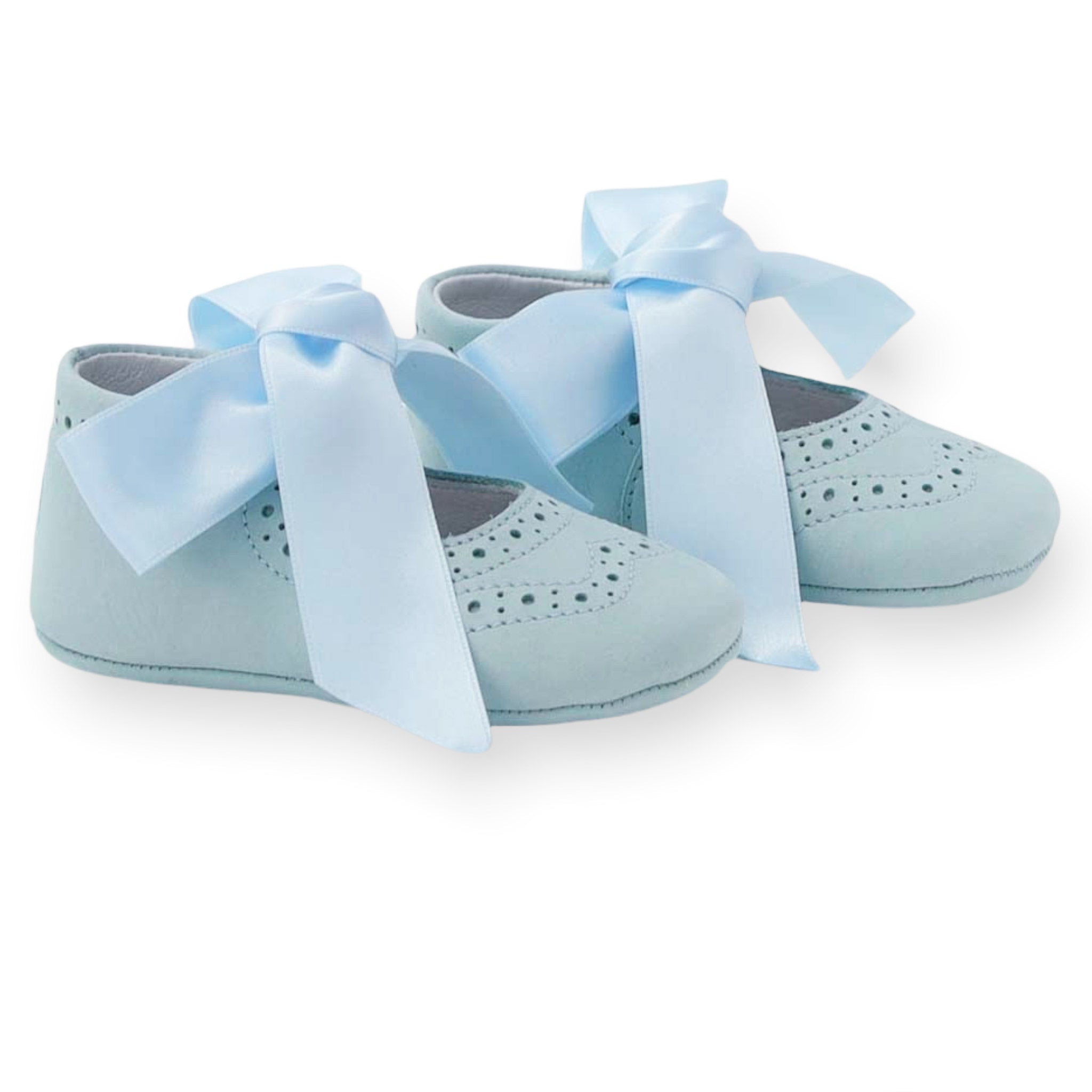 nubuck leather baby girl shoes side