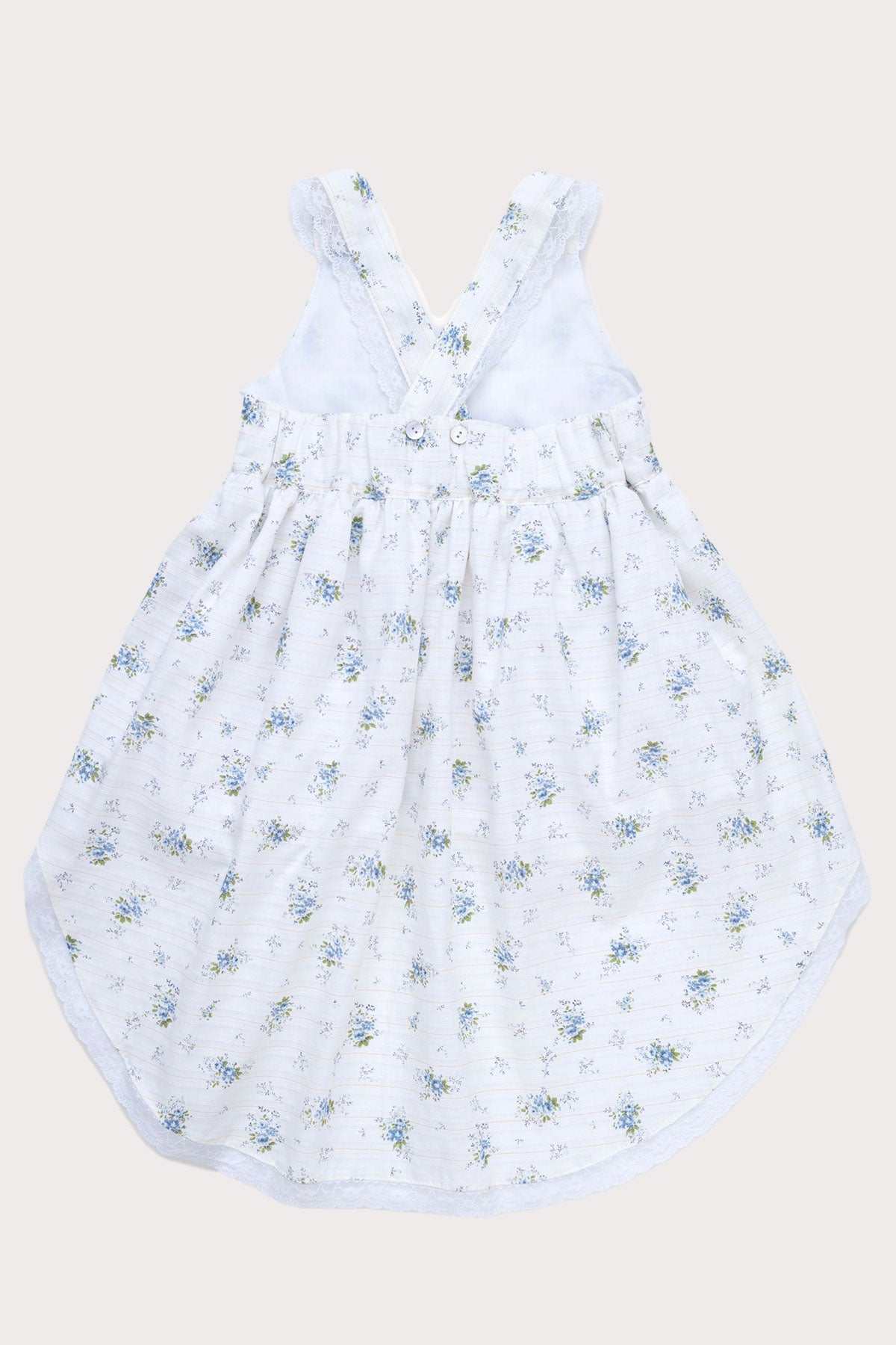 girls boho drop hem floral dress