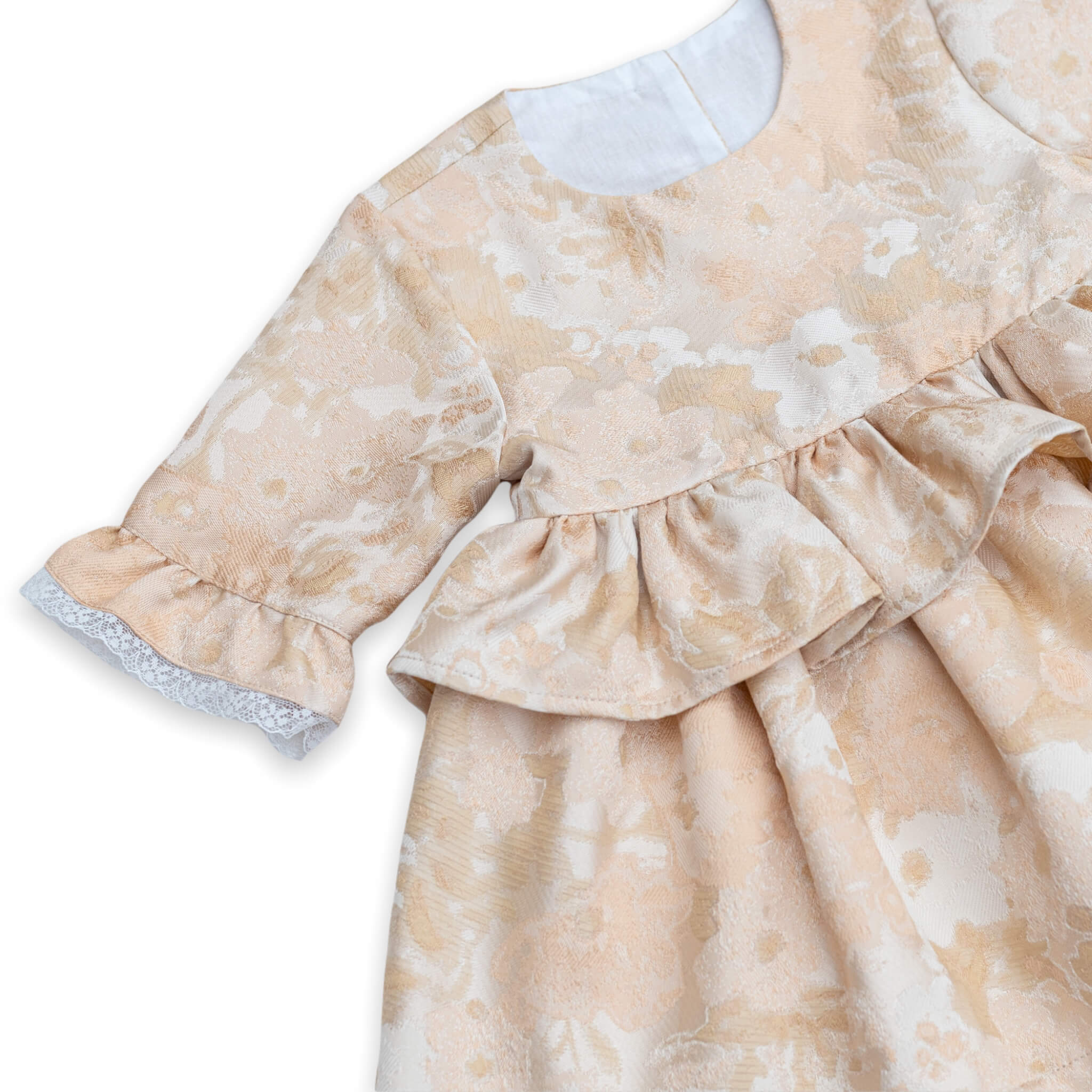 brocade girls christmas dress