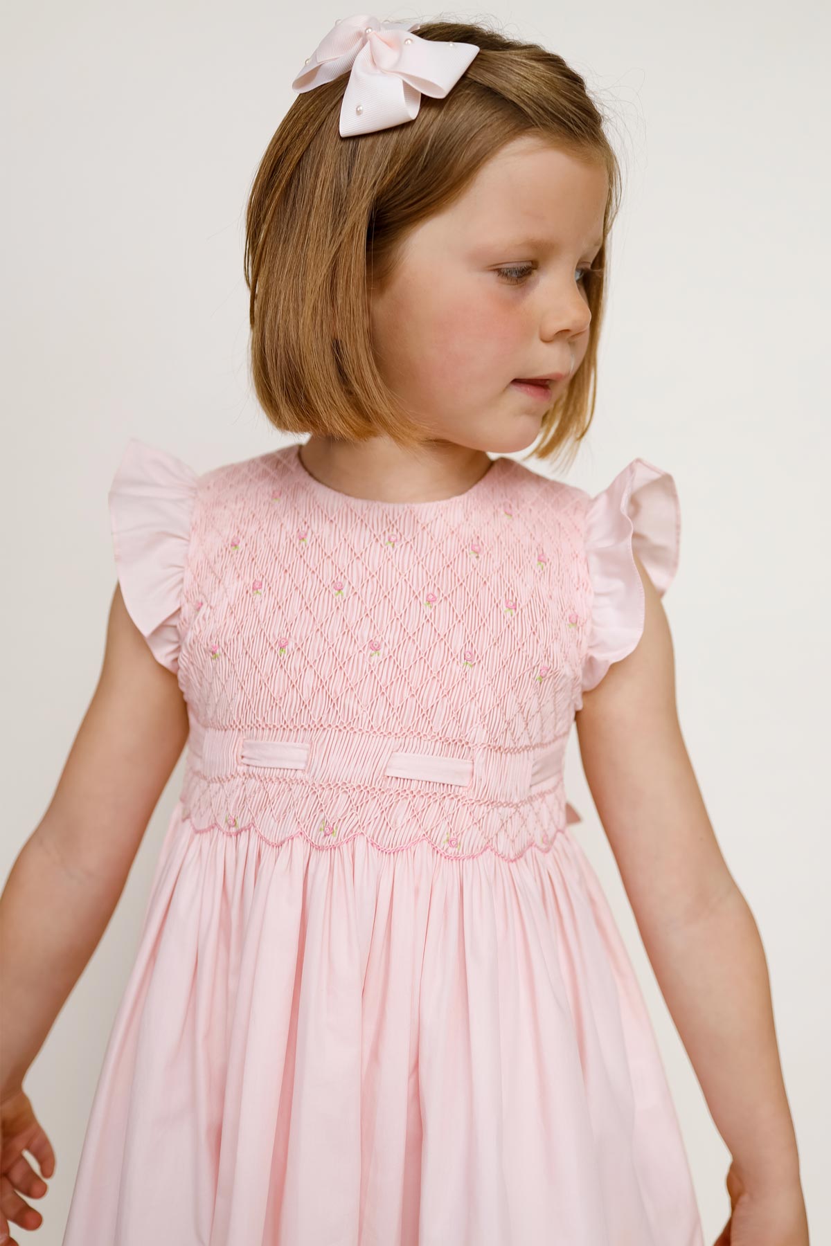 classic hand smocked girls dress