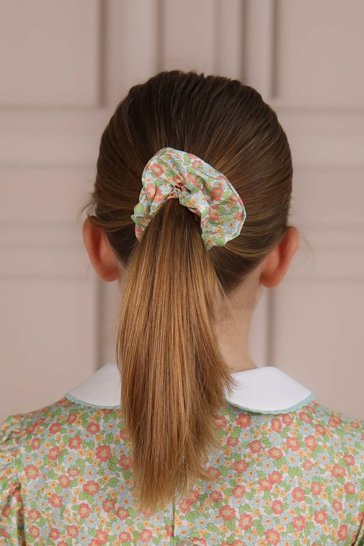 floral classic scrunchie