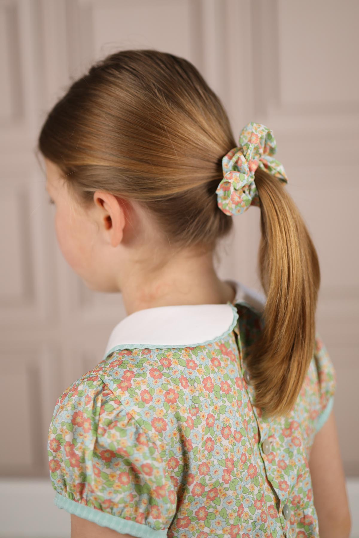 floral classic scrunchie