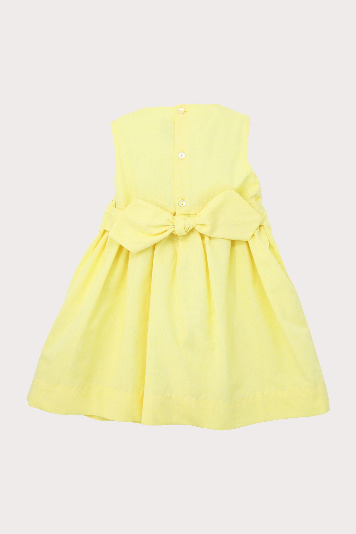back of hand embroidered girls dress