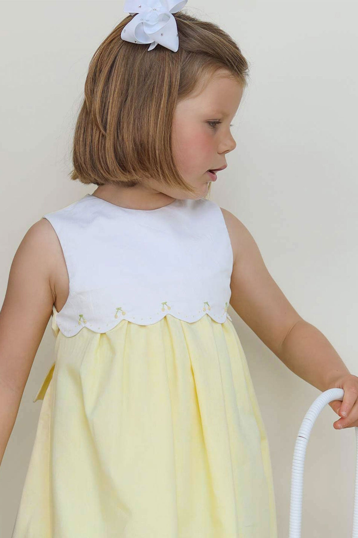hand embroidered baby girl romper