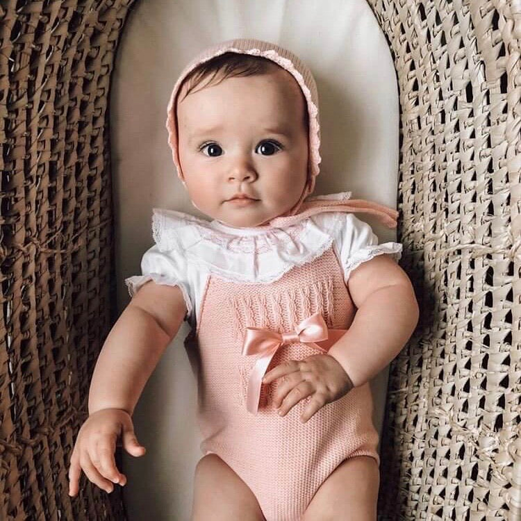 'Sophia' Knitted Bonnet (1M)