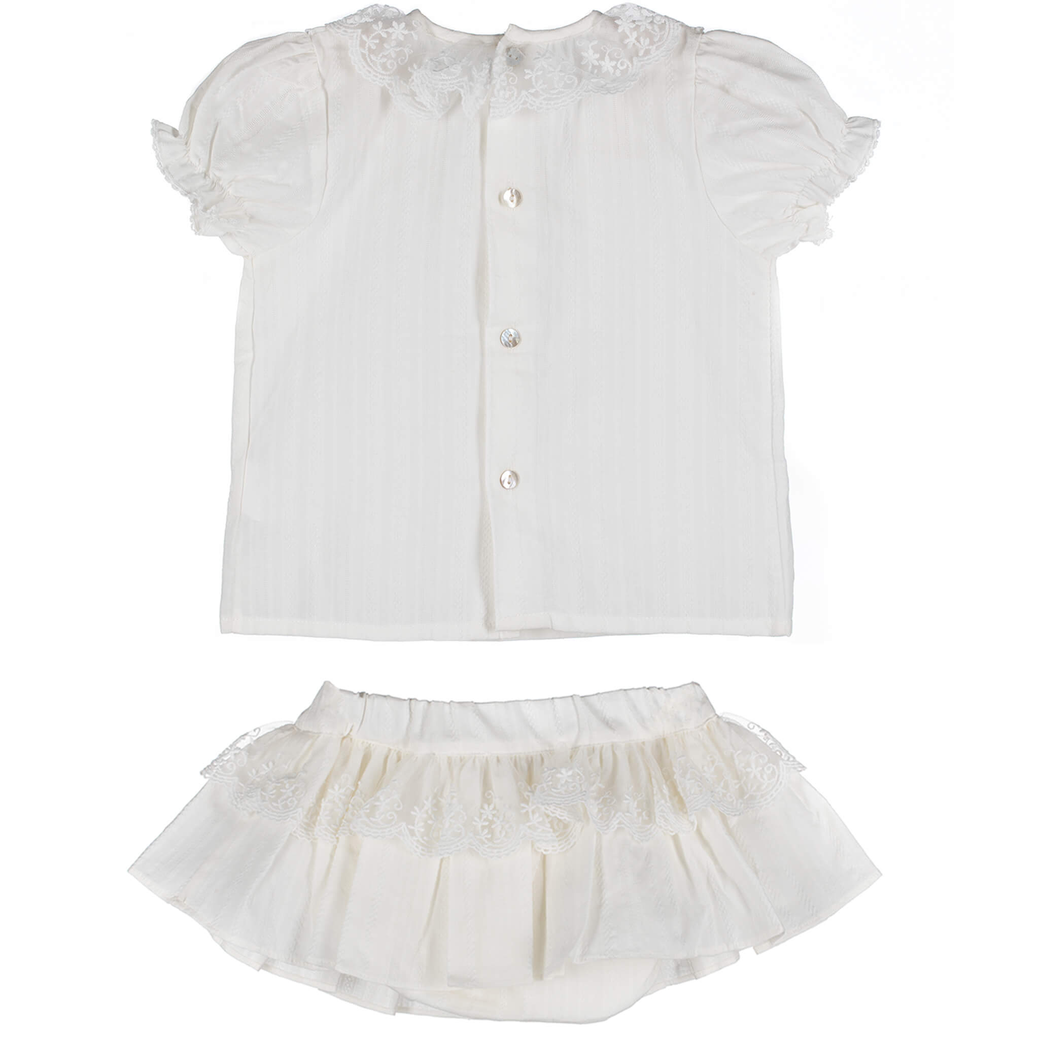 ivory lace blouse & bloomer 2