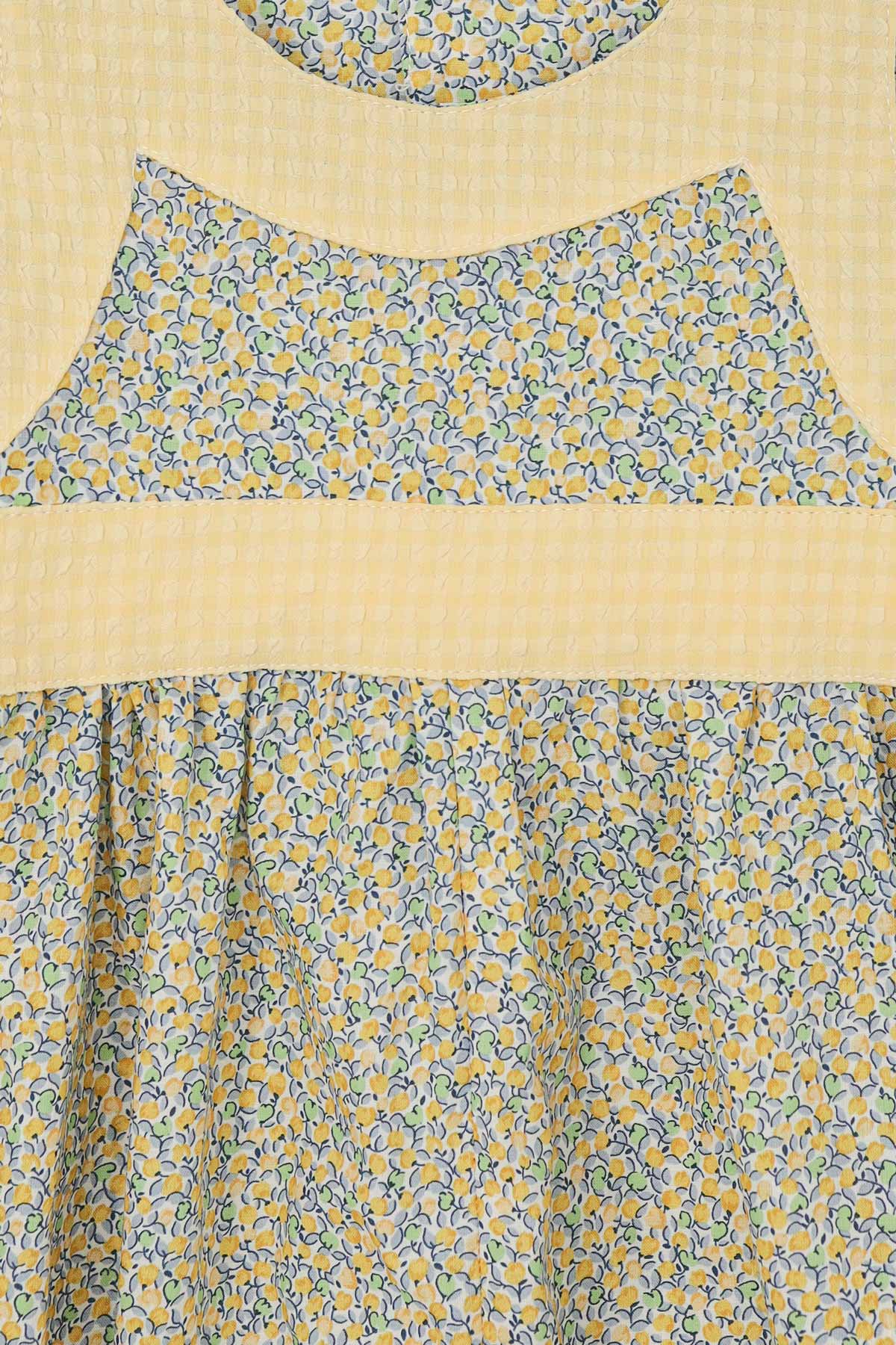 Lemon Ditsy Girls Dress (2Y - 7Y)