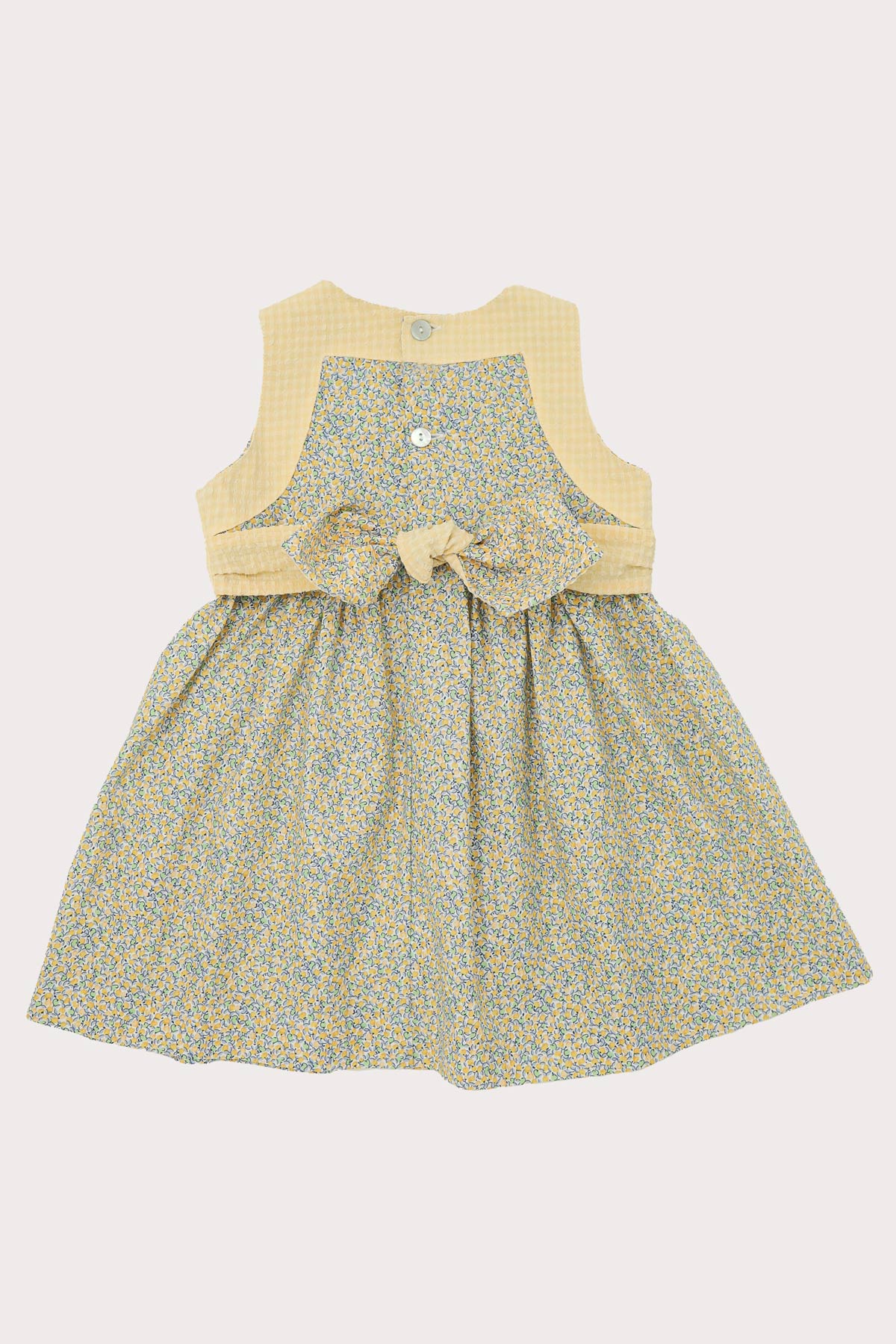 Lemon Ditsy Girls Dress (2Y - 7Y)