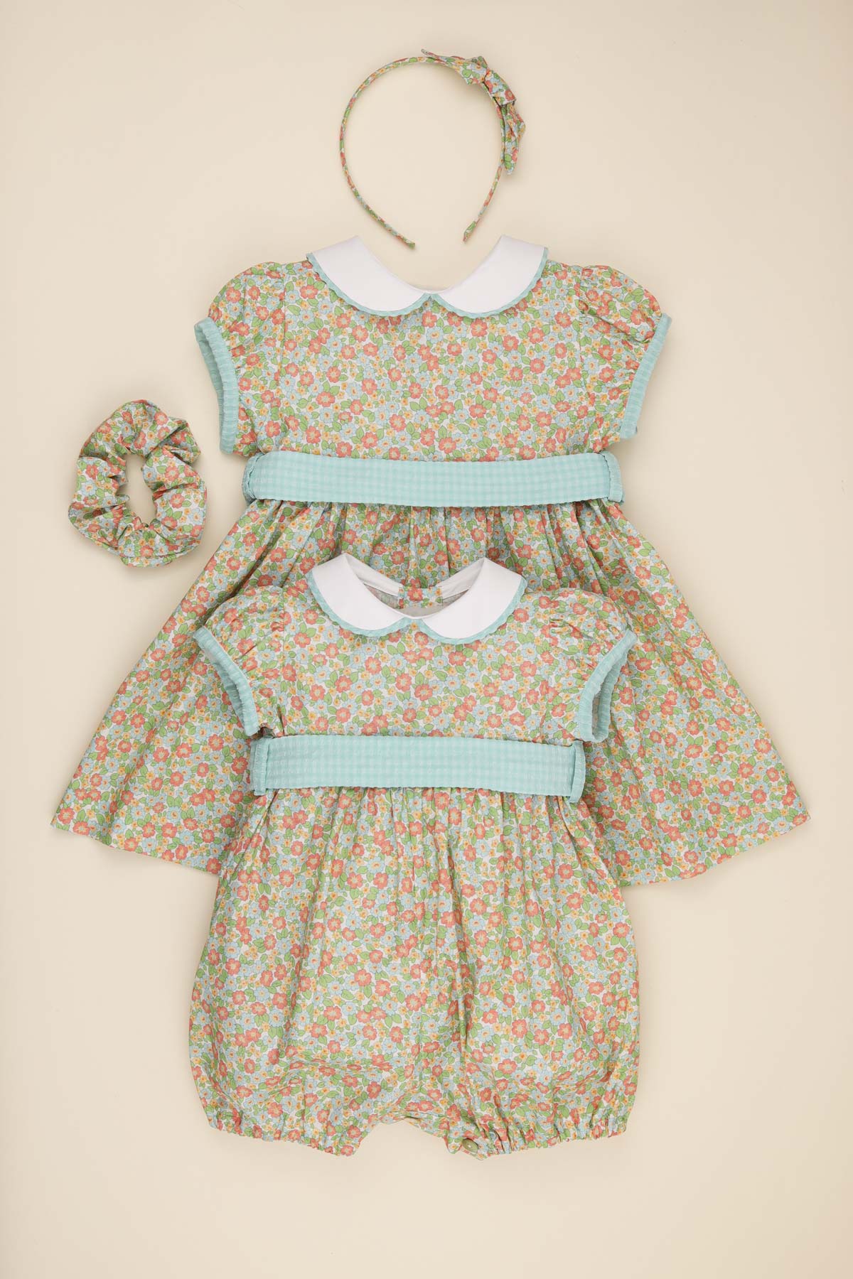 liberty print dress & baby rojmper