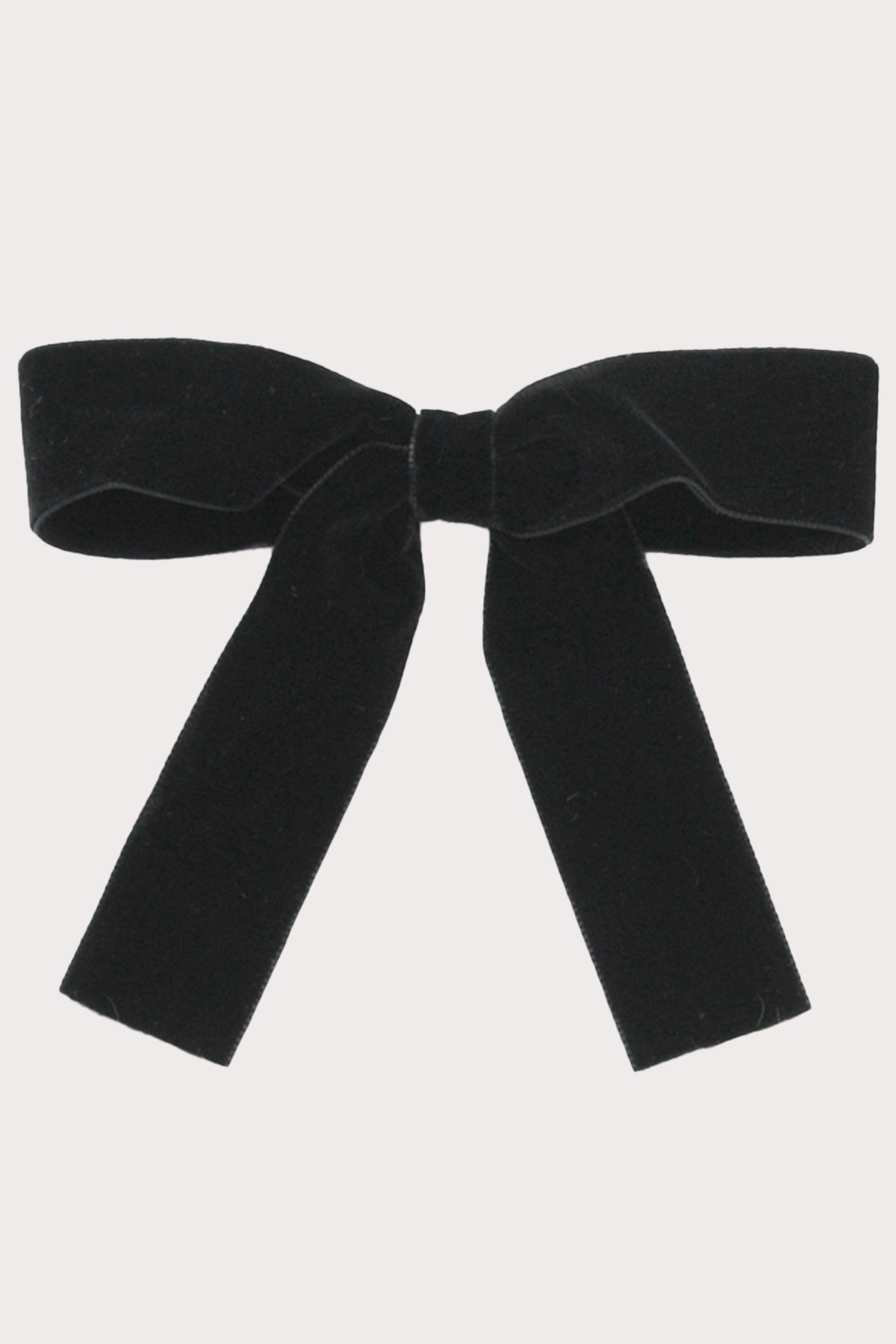 olilia large velvet hair bow black