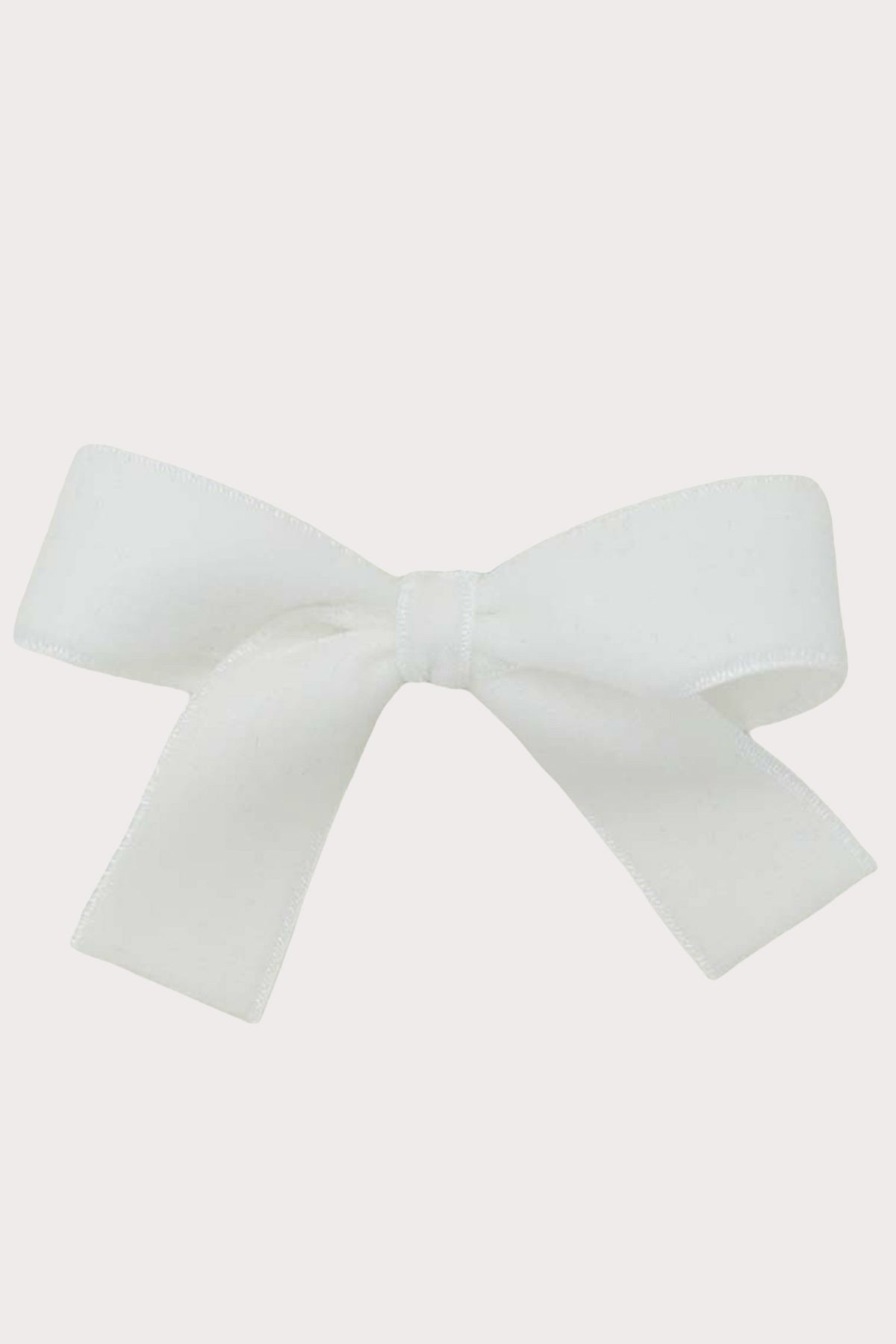 olilia designs medium velvet hair bow white