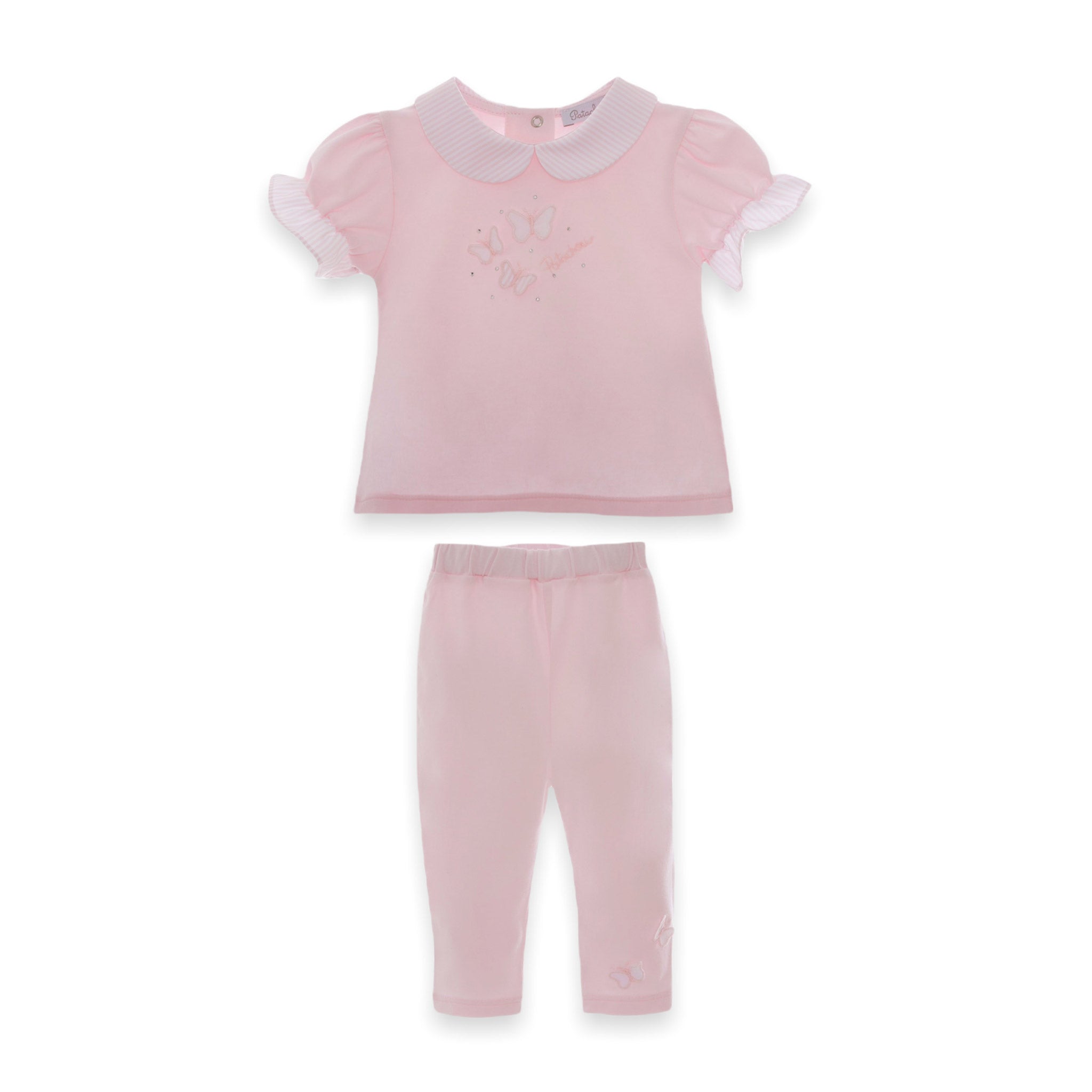 Pink Cotton Baby Girl Outfit Patachou