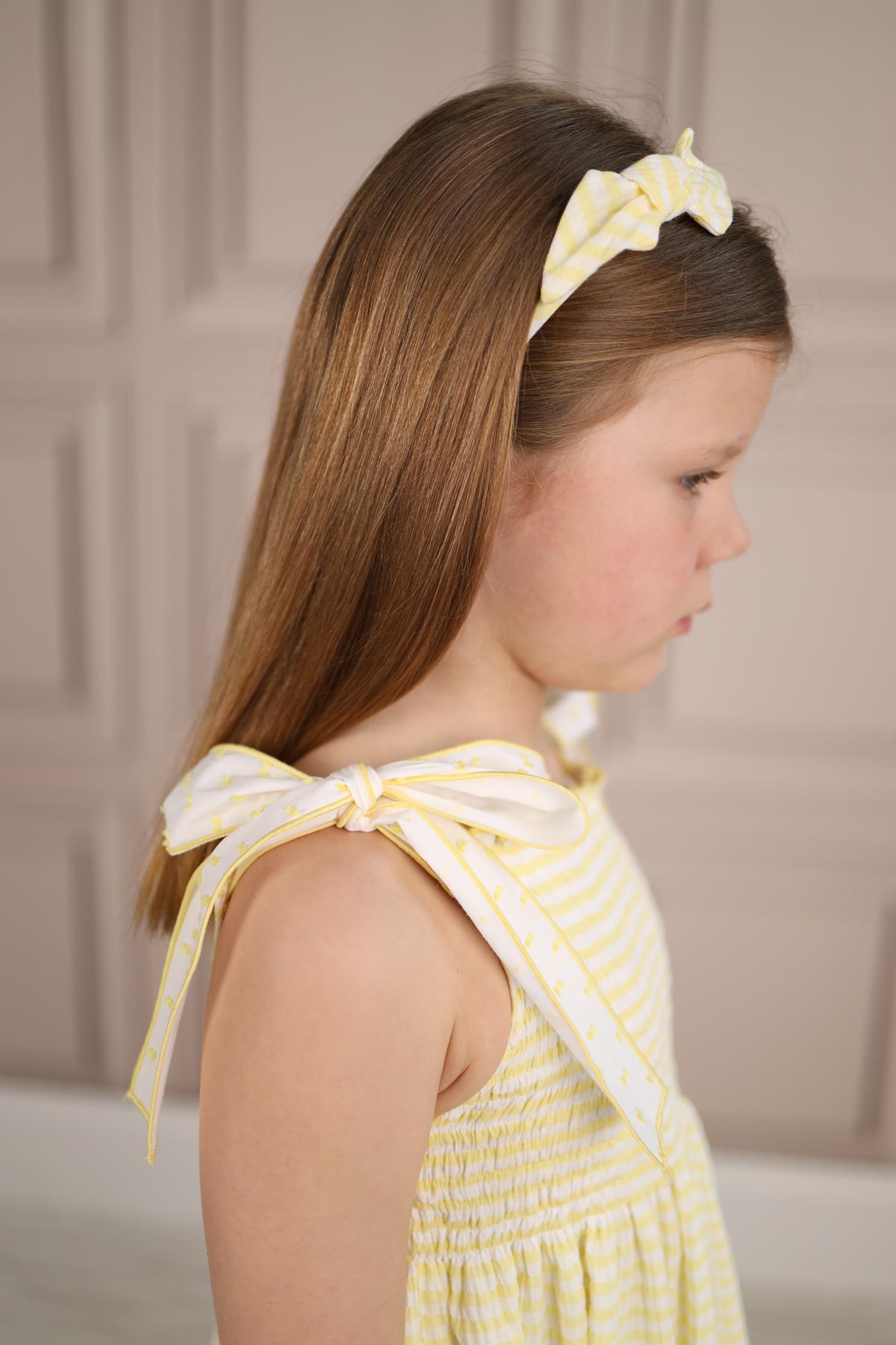 lemon striped hairband