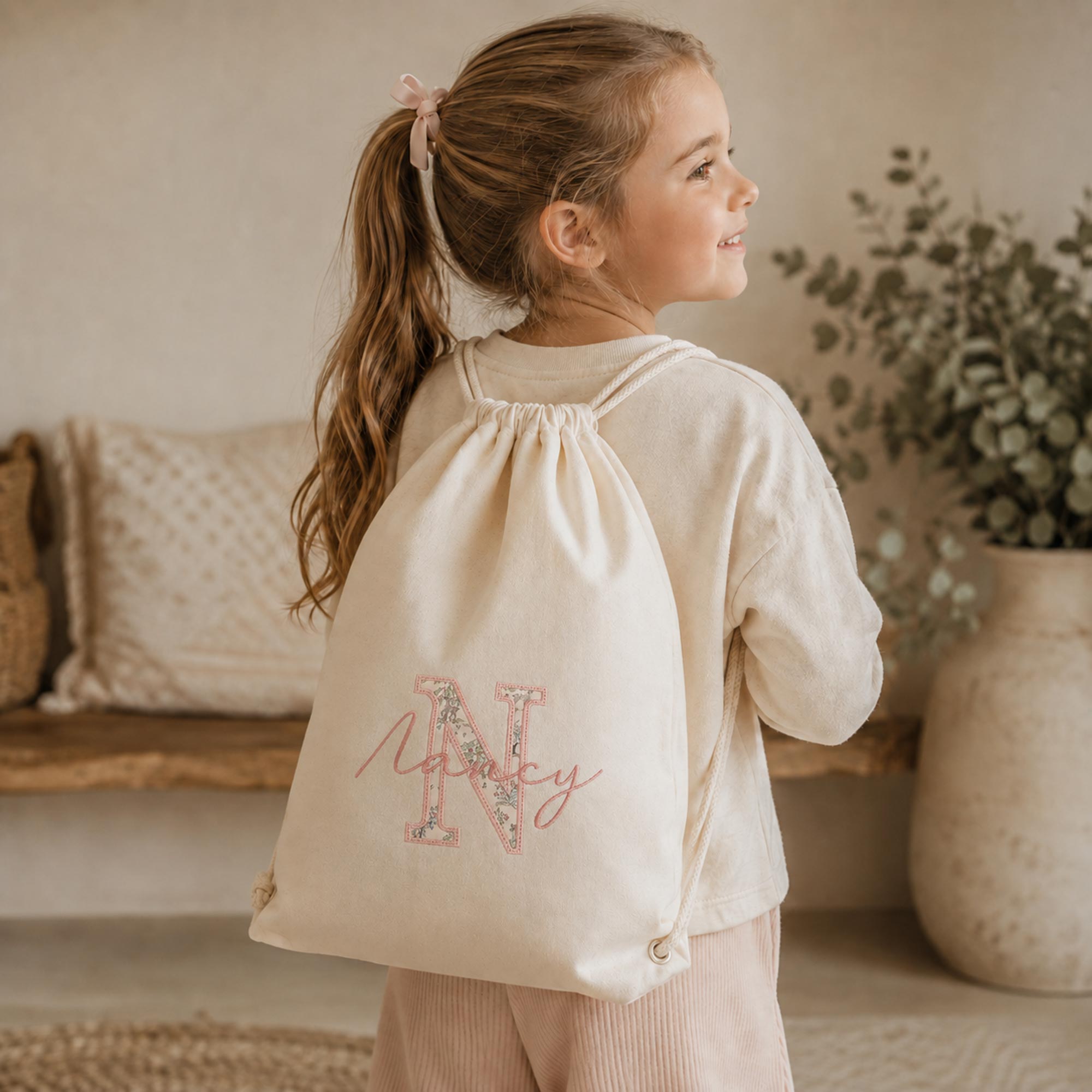 Personalised Liberty Initial & Name PE Bag