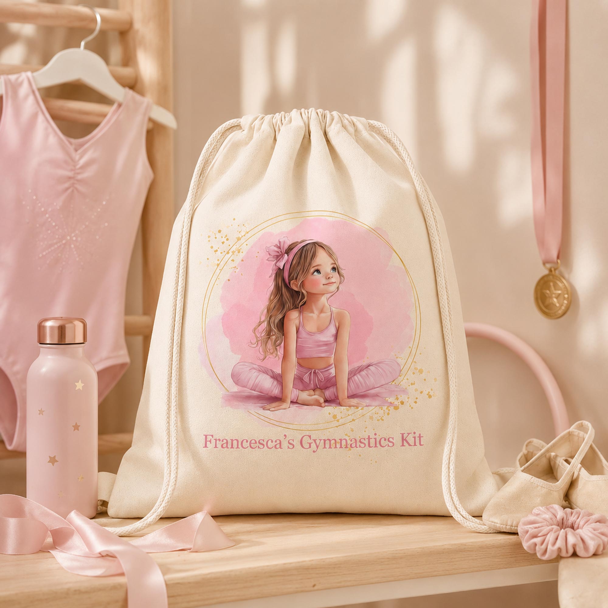 Personalised Gymnastics Bag for Girls