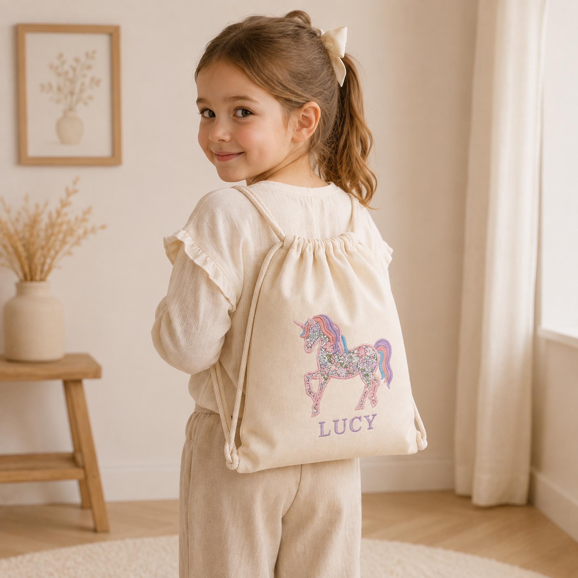 Personalised Unicorn PE Bag