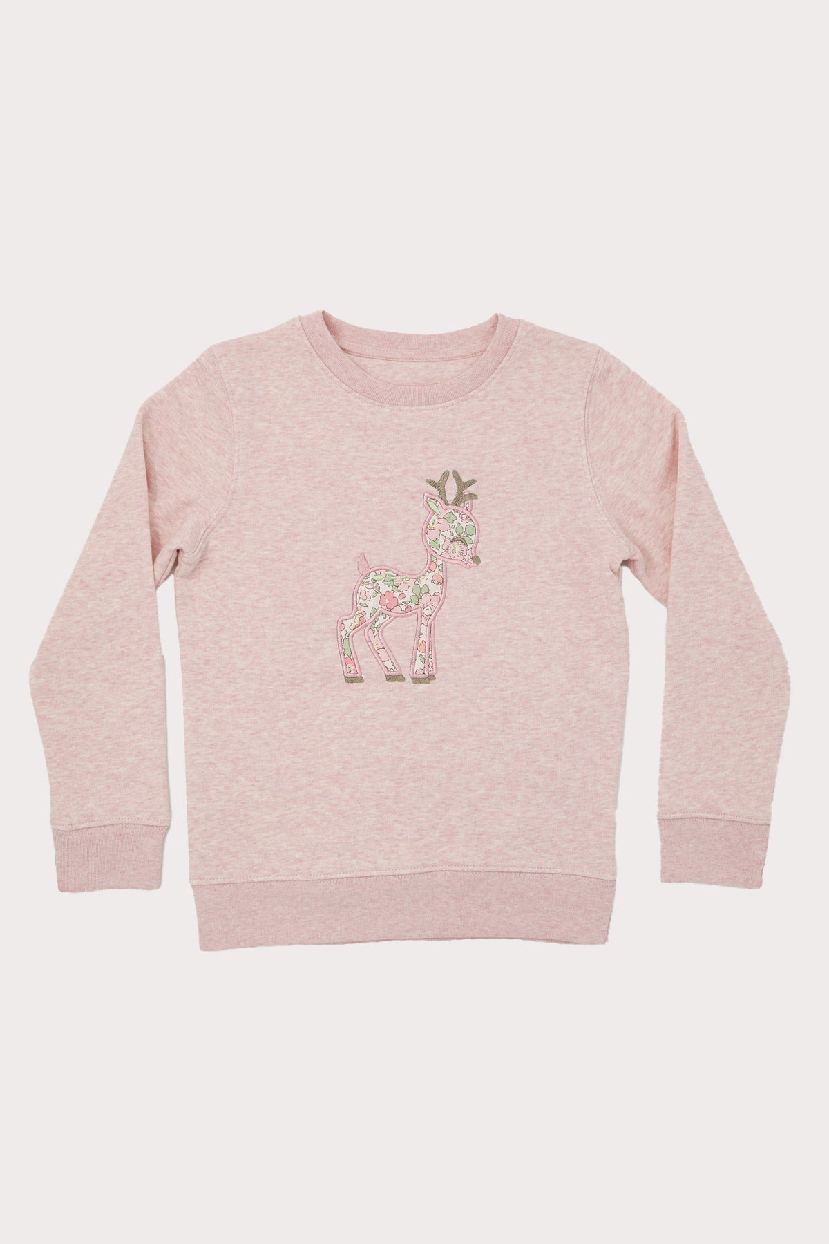 Luxury Liberty of London Organic Cotton Baby Deer Personalised Sweatshirt (3Y - 11Y)