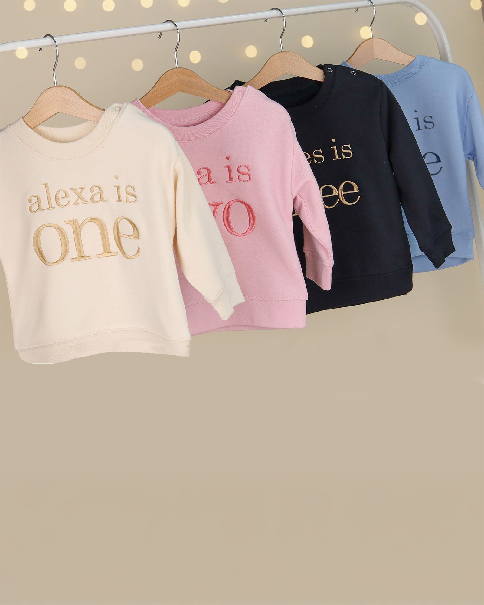 Personalised Embroidered Birthday Sweatshirt - Any Age