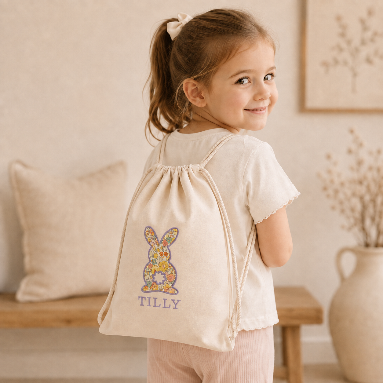 Personalised Bunny PE Bag