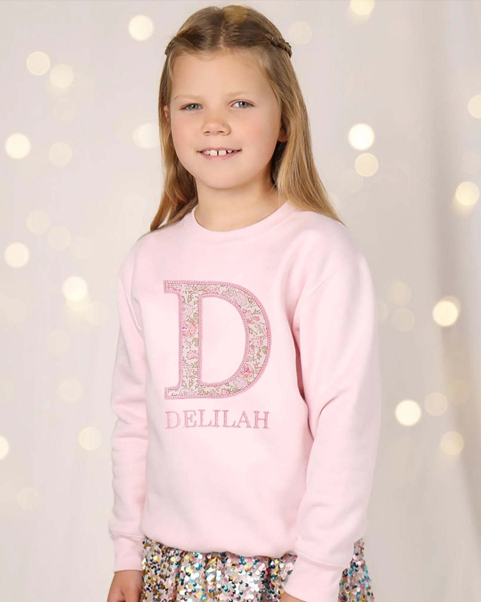 Personalised Initial Children's Sweatshirt | Liberty of London Appliqué