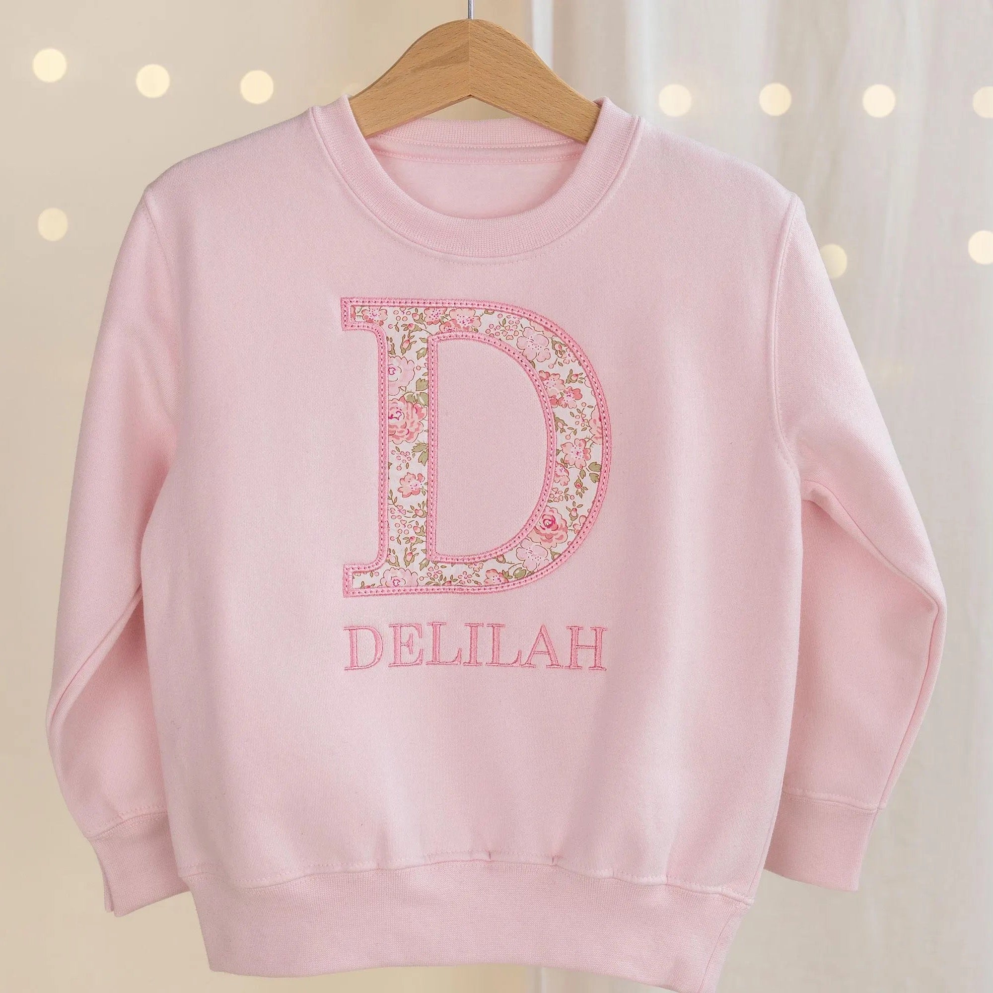 Personalised Initial Children's Sweatshirt | Liberty of London Appliqué
