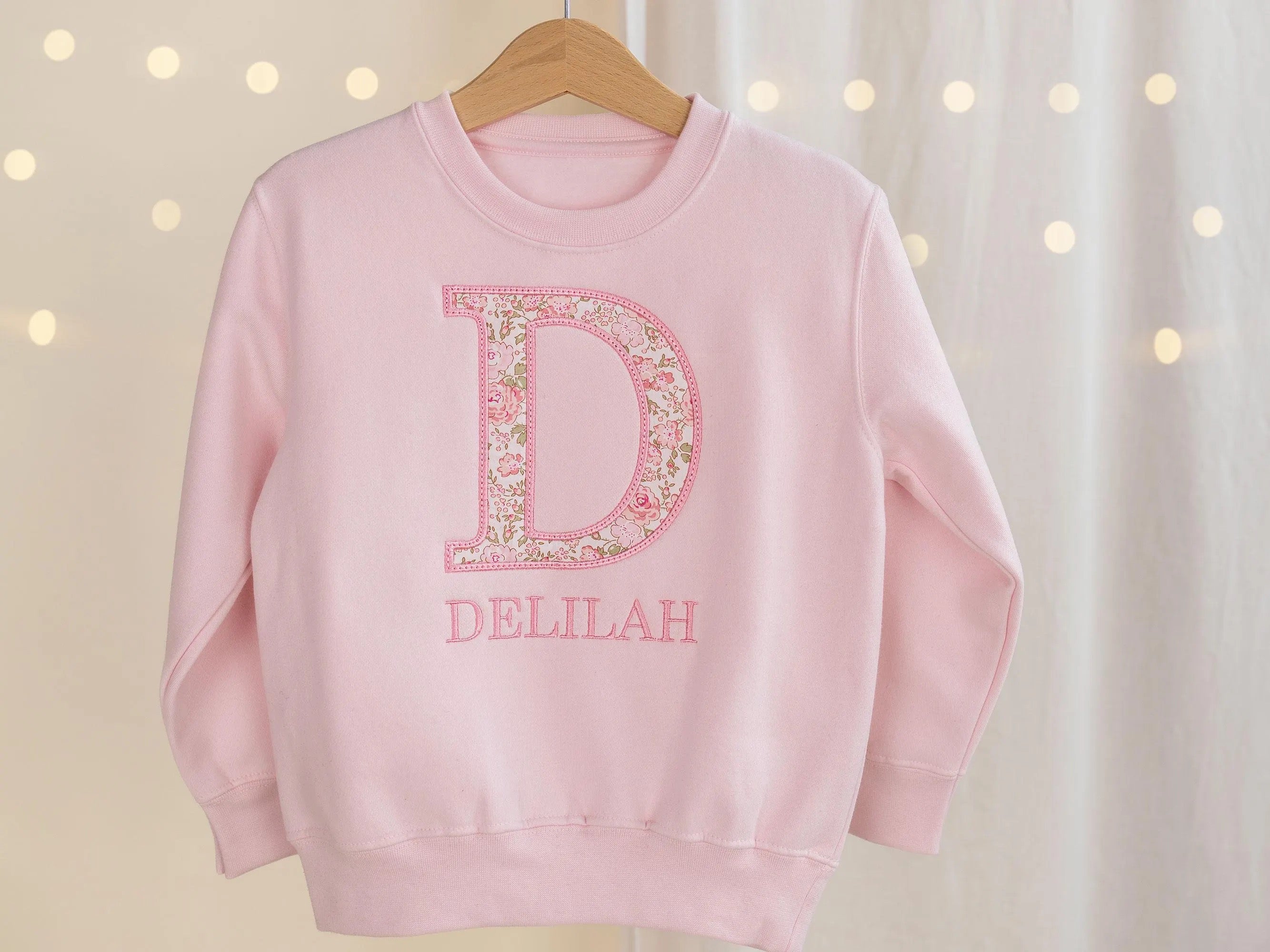 Personalised Initial Children's Sweatshirt | Liberty of London Appliqué