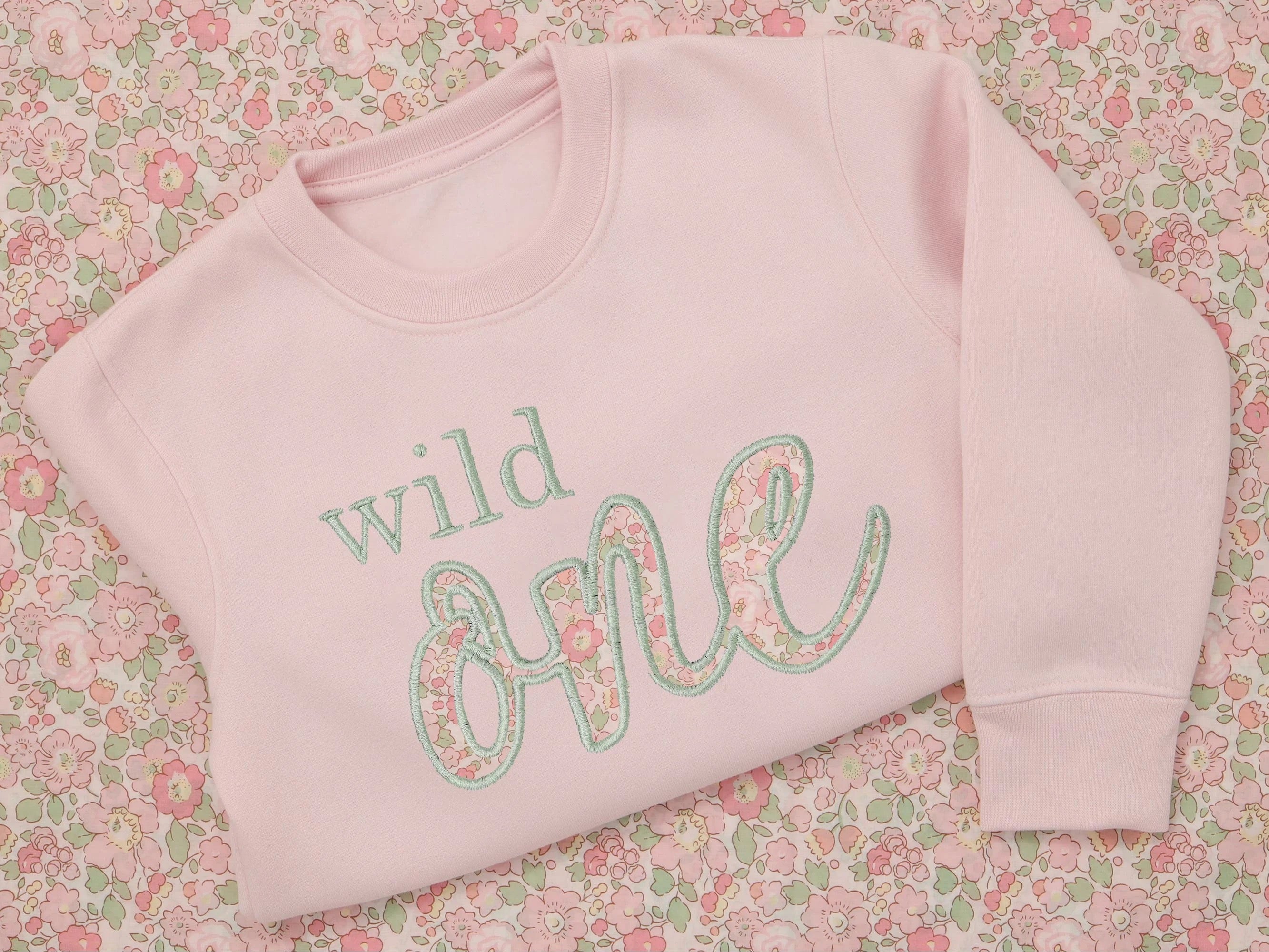 Wild One Girls First Birthday Sweatshirt