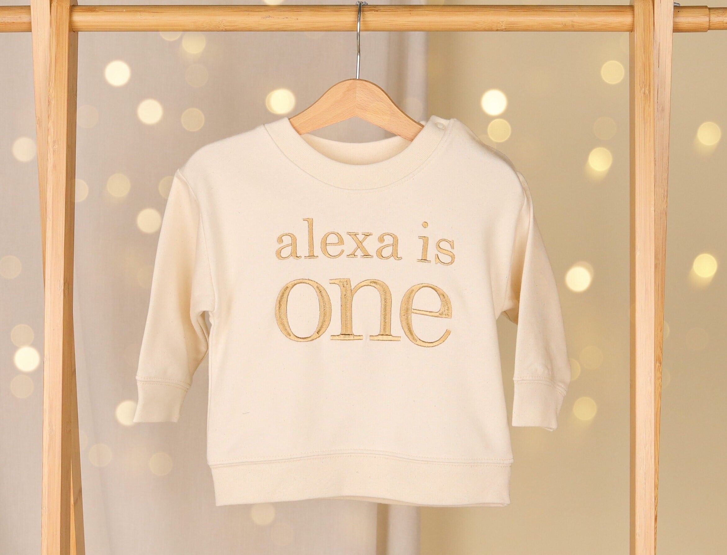 Unisex Personalised First Birthday Sweatshirt