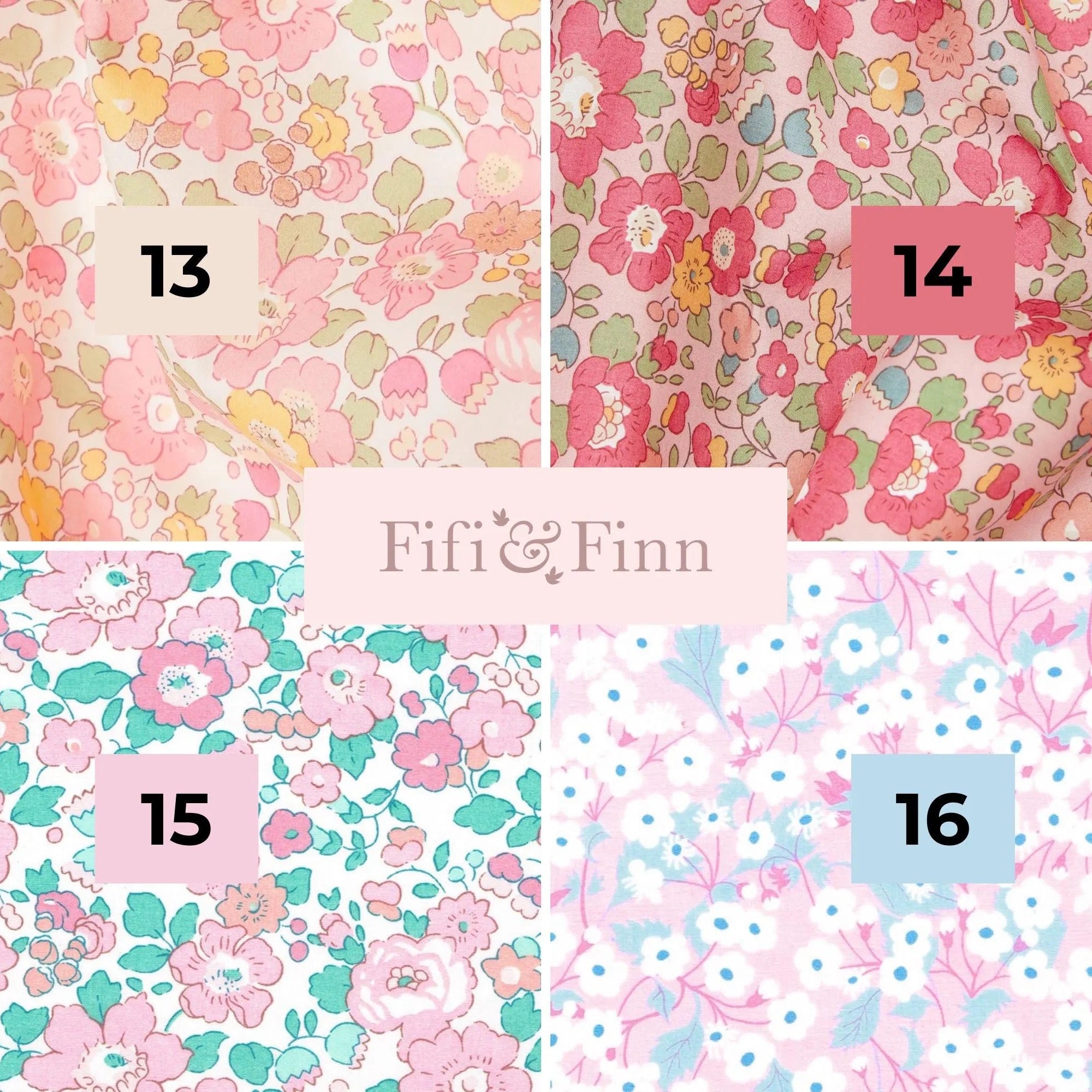 Liberty of London fabric pattern option 13-16 for Wild One first birthday sweatshirt – personalised girls jumper UK