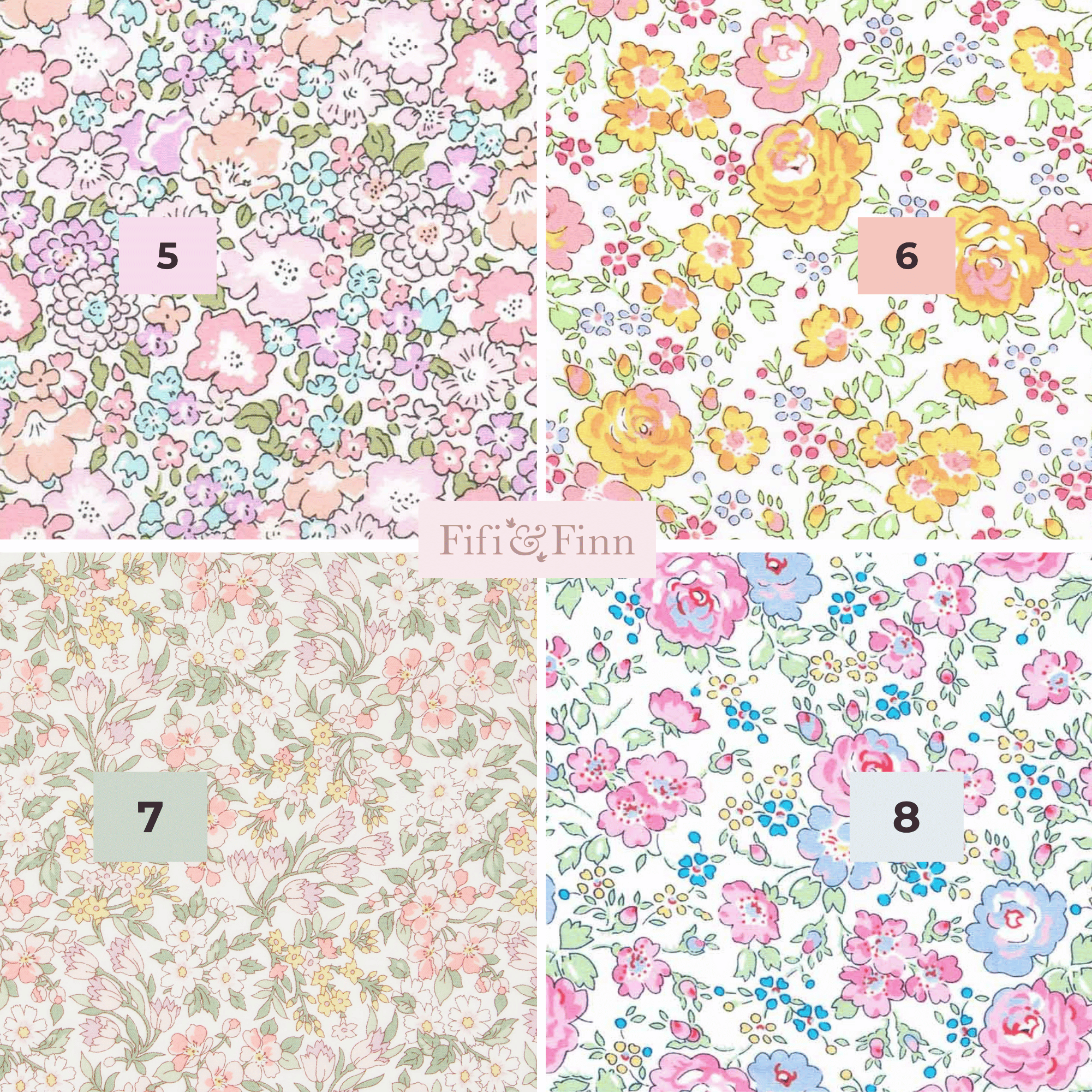 Liberty of London fabric pattern option 5-8 for Wild One first birthday sweatshirt – personalised girls jumper UK