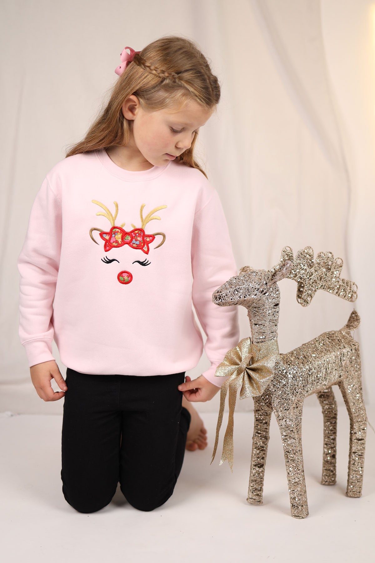 Liberty of London Reindeer Applique Sweatshirt (6M - 10Y)