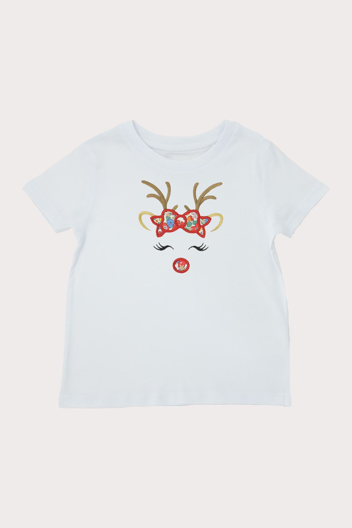 Liberty of London Reindeer White Tshirt - Organic Cotton (6M - 11Y)