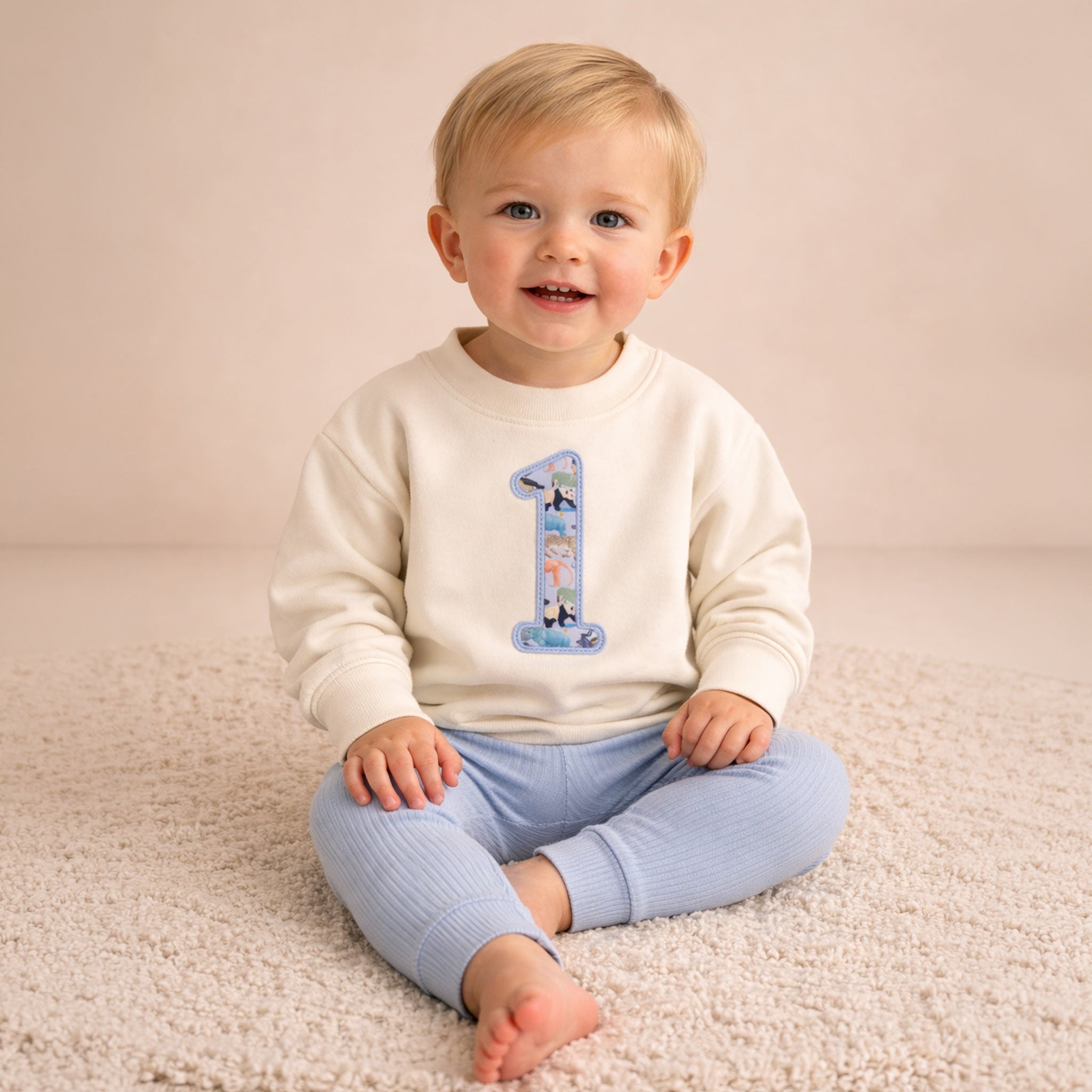 Personalised Liberty 1st Birthday Jumper