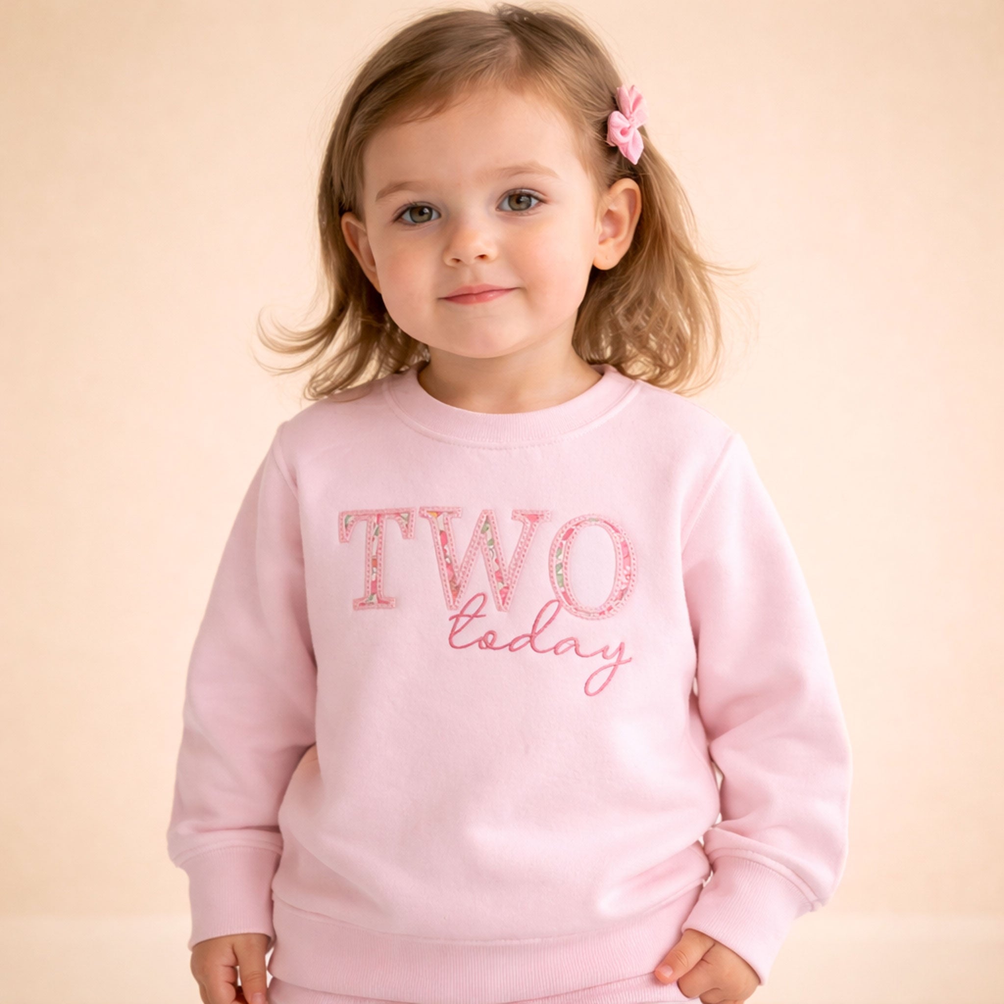 Personalised Two Today Jumper | Liberty Fabric Birthday Sweatshirt