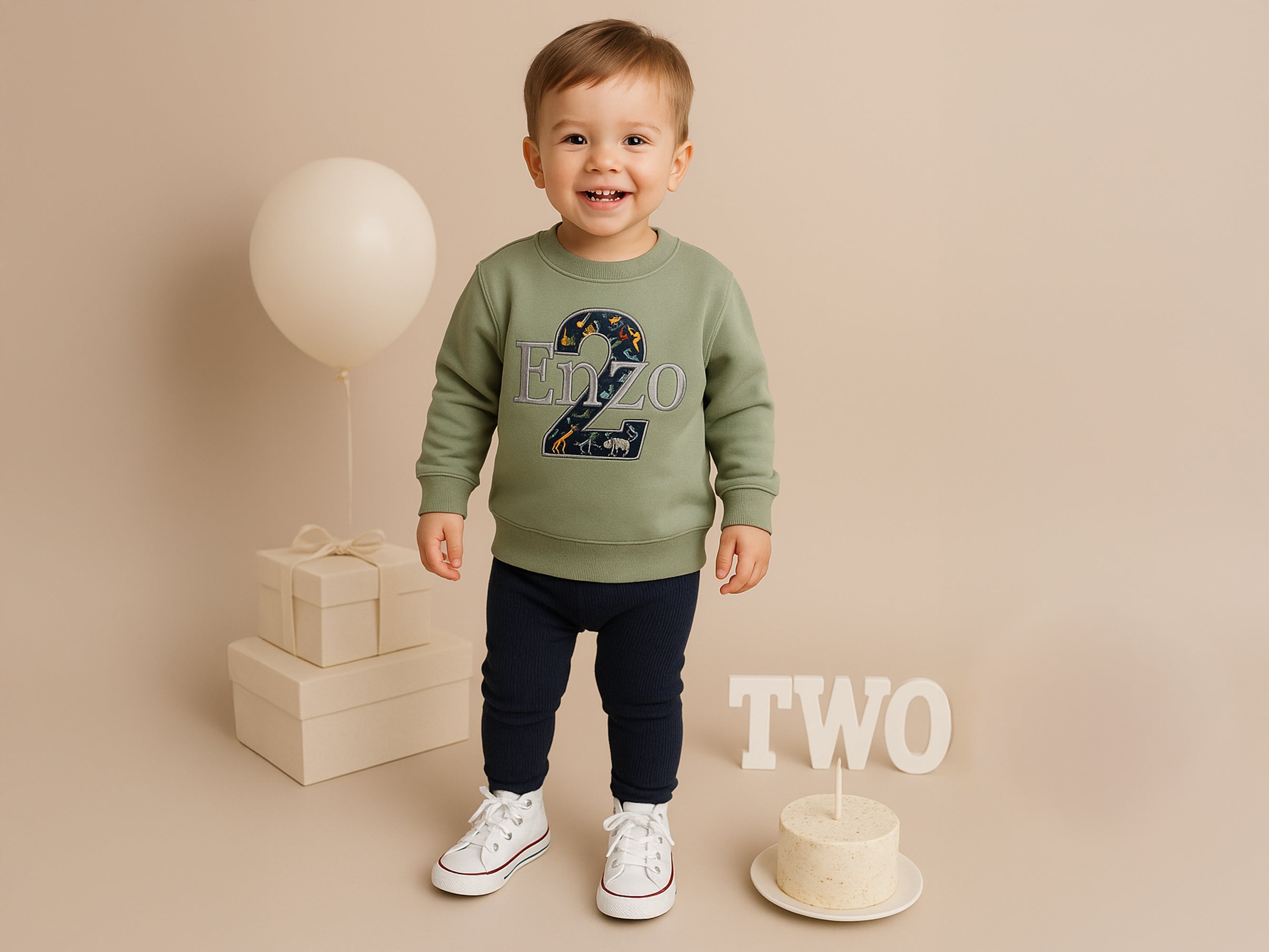Personalised Birthday Number Sweatshirt – Any Age